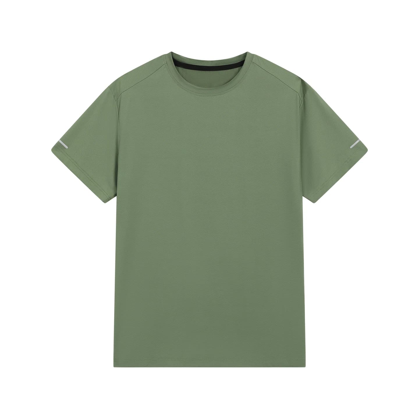 Everyday Short-Sleeve Tee in Army Green, front flat lay
