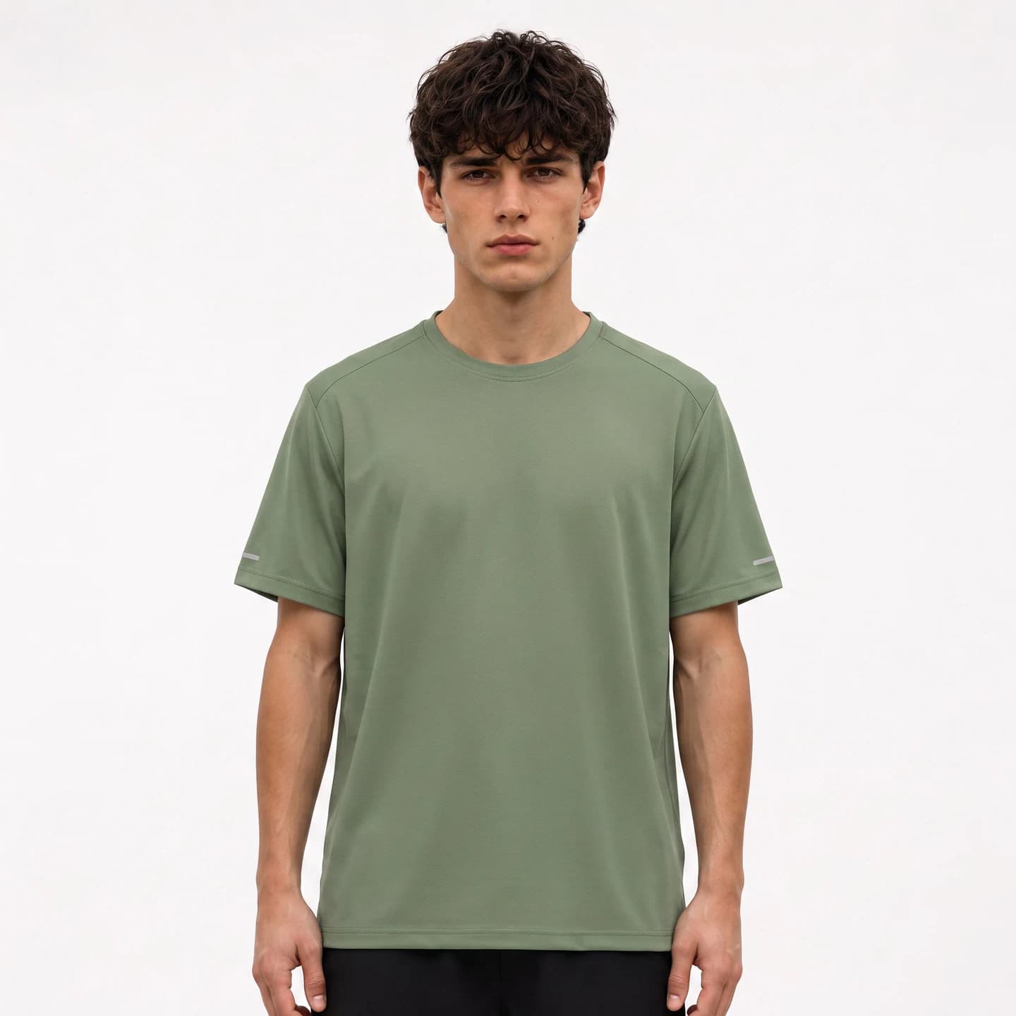 Everyday Short-Sleeve Tee in Army Green, relaxed men's fit