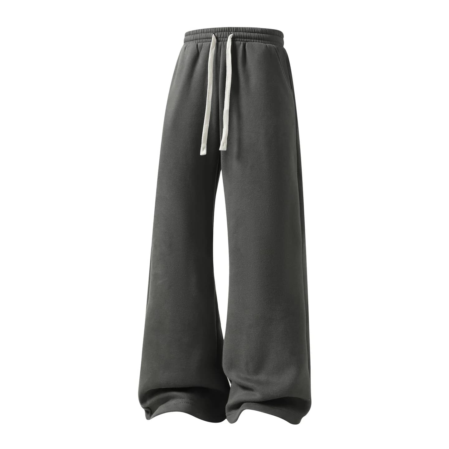 Relaxed Fleece Sweatpants in Charcoal, front flat lay