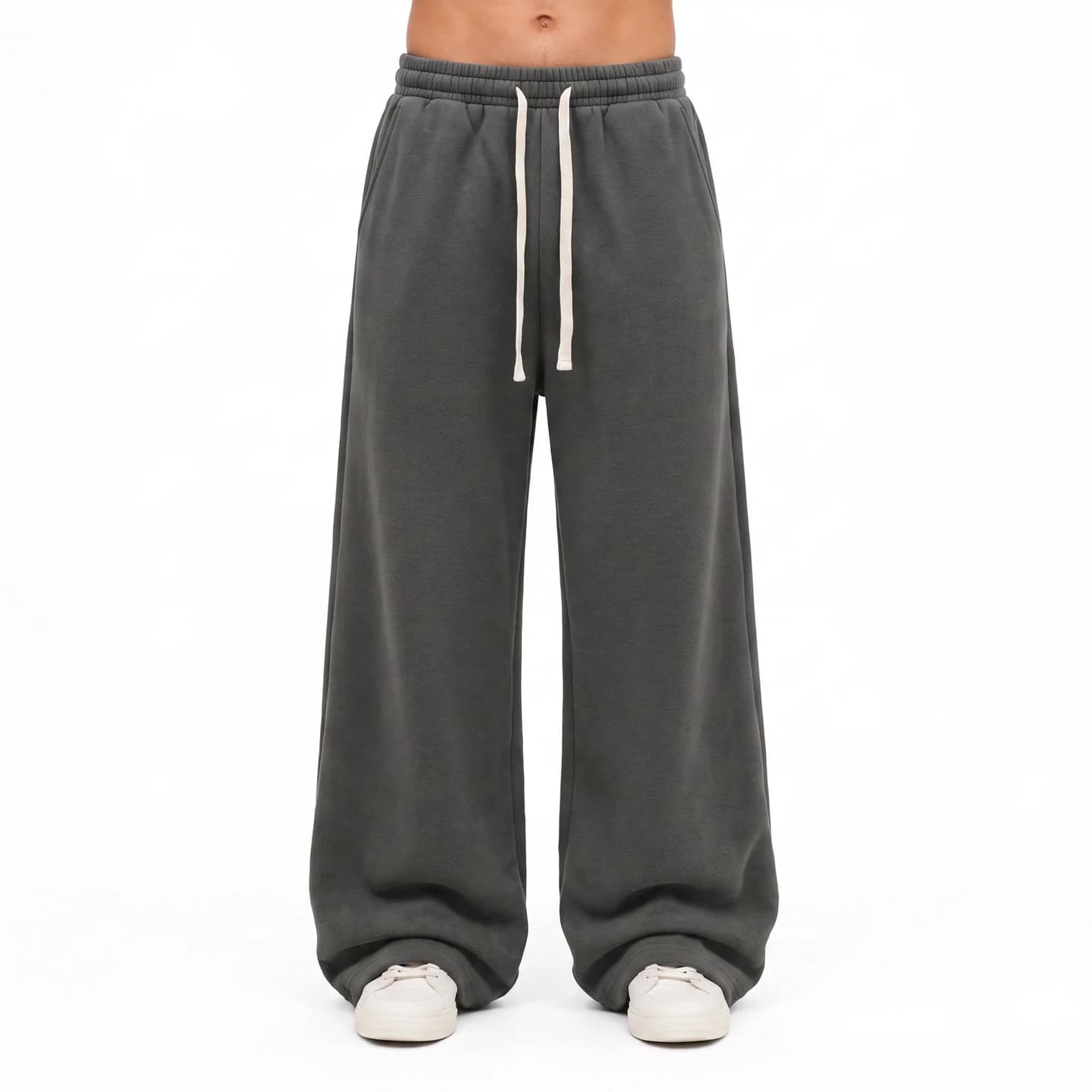 Relaxed Fleece Sweatpants in Charcoal, relaxed men's fit