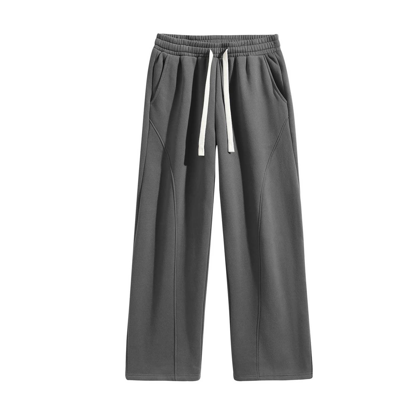 Everyday Straight-Leg Sweatpants in Charcoal, front flat lay