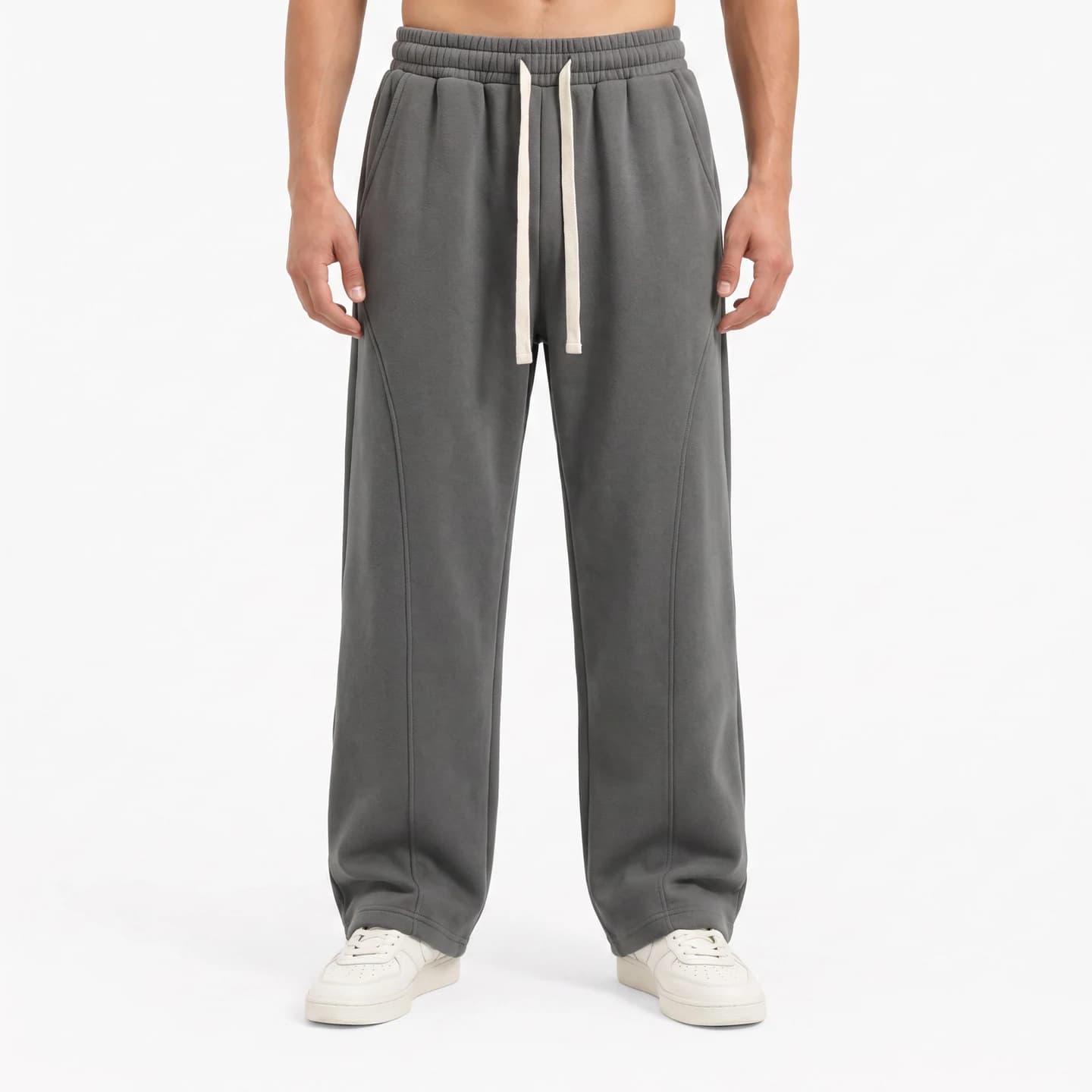 Everyday Straight-Leg Sweatpants in Charcoal, relaxed men's fit