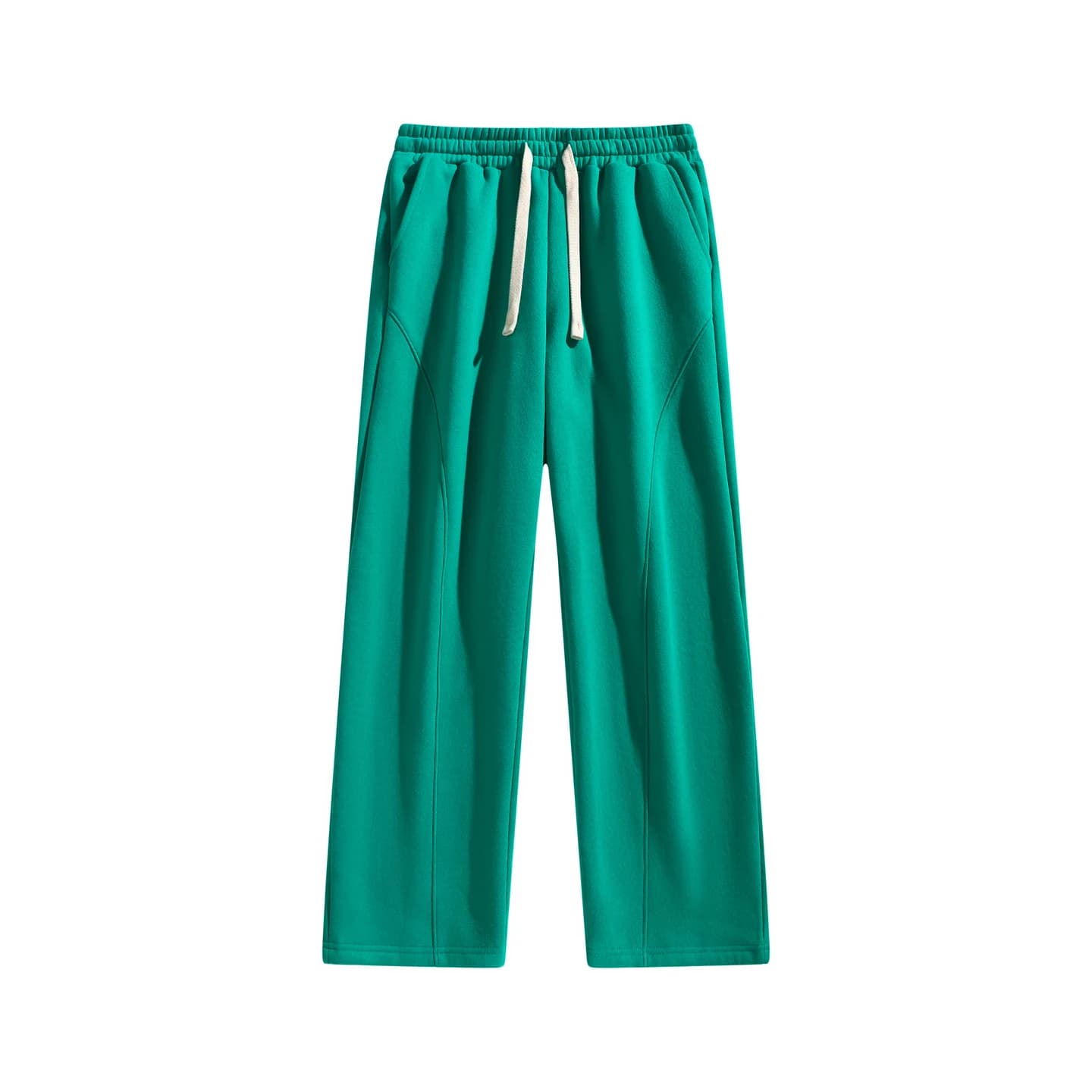 Everyday Straight-Leg Sweatpants in Green, front flat lay
