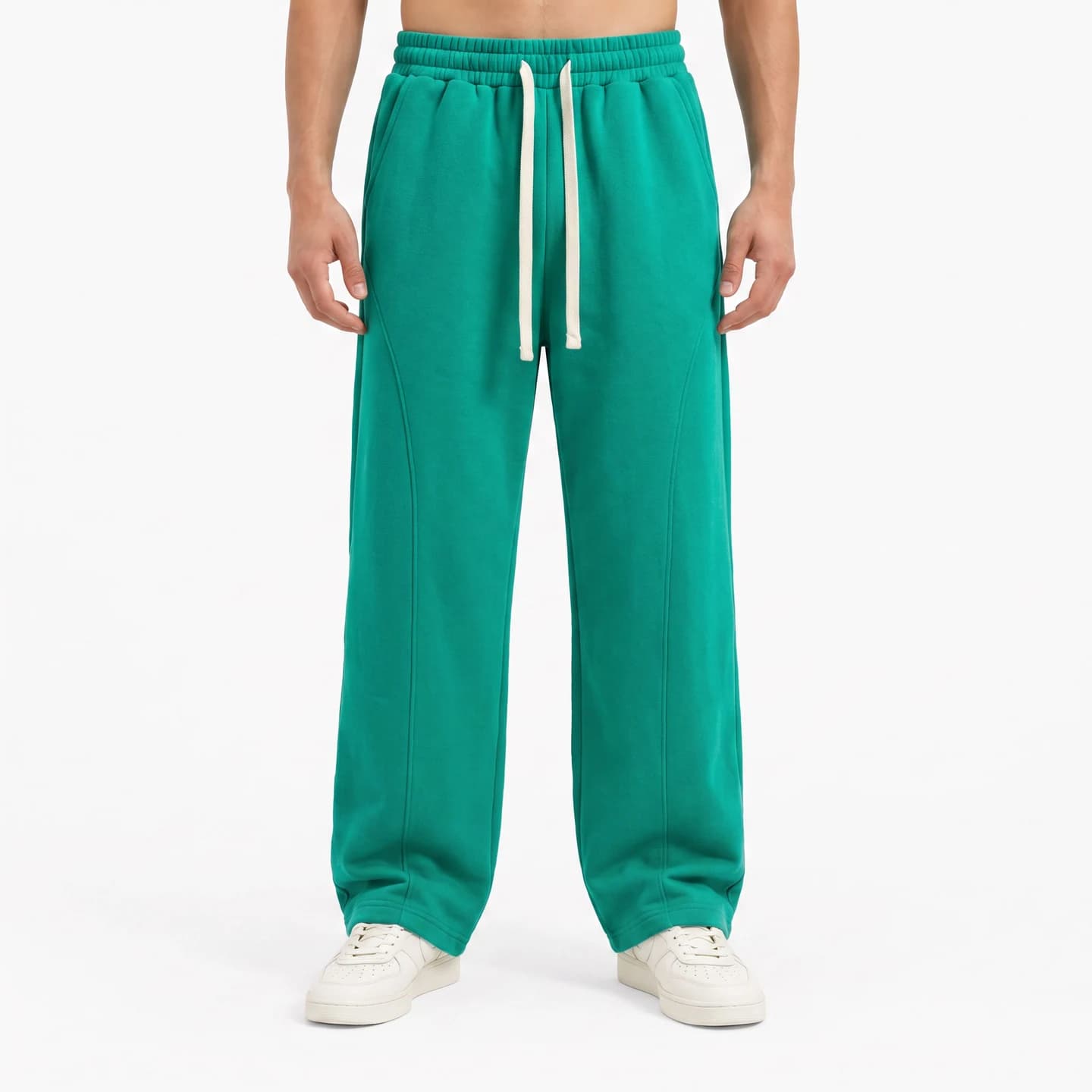 Everyday Straight-Leg Sweatpants in Green, relaxed men's fit
