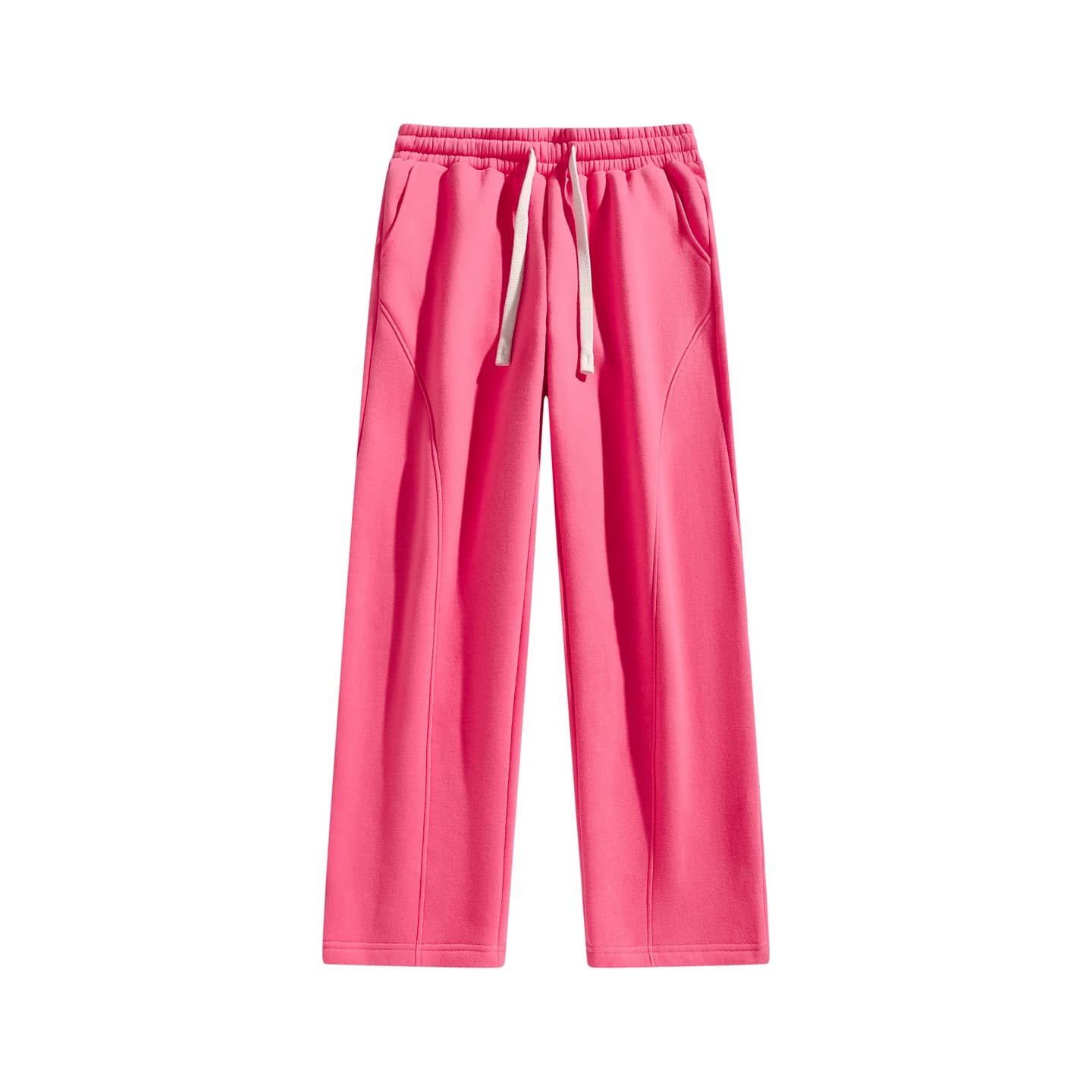 Everyday Straight-Leg Sweatpants in Hot Pink, front flat lay
