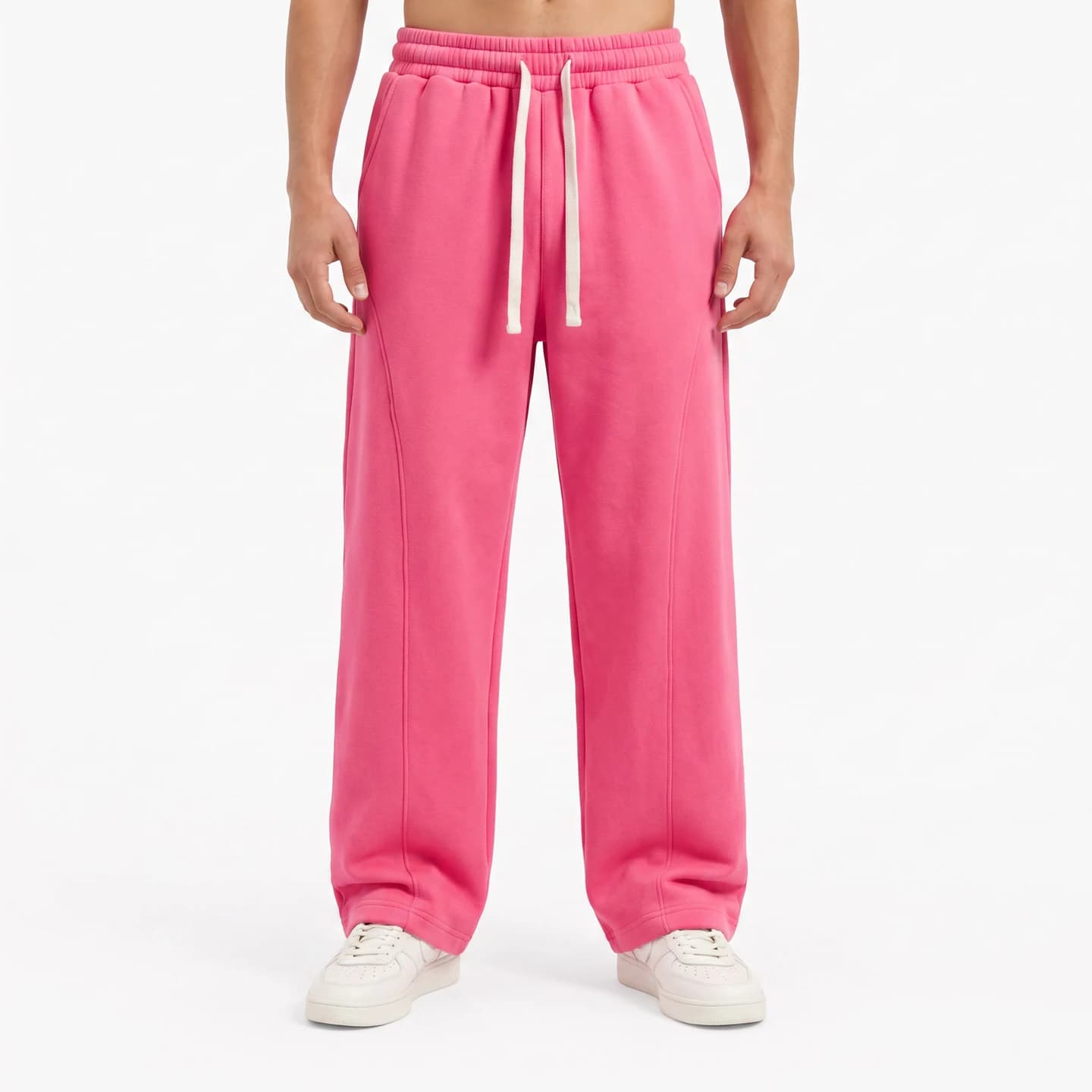 Everyday Straight-Leg Sweatpants in Hot Pink, relaxed men's fit