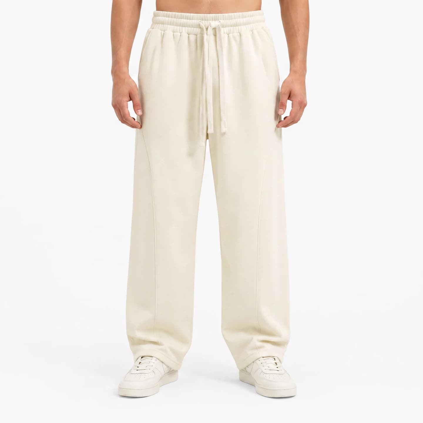 Everyday Straight-Leg Sweatpants in Ivory, relaxed men's fit