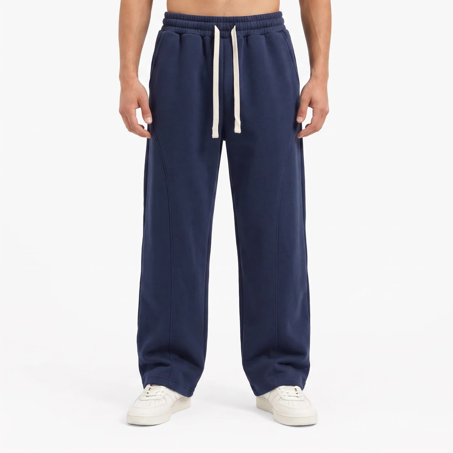 Everyday Straight-Leg Sweatpants in Navy, relaxed men's fit