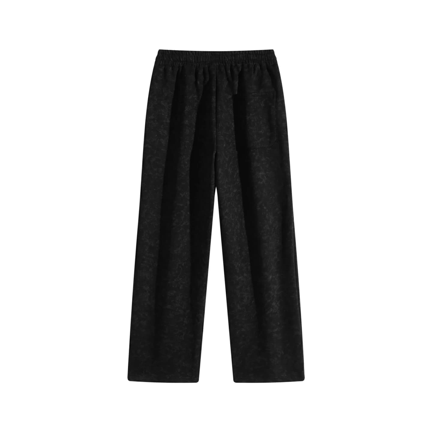 Tonal Print Sweatpants in Black, back flat lay