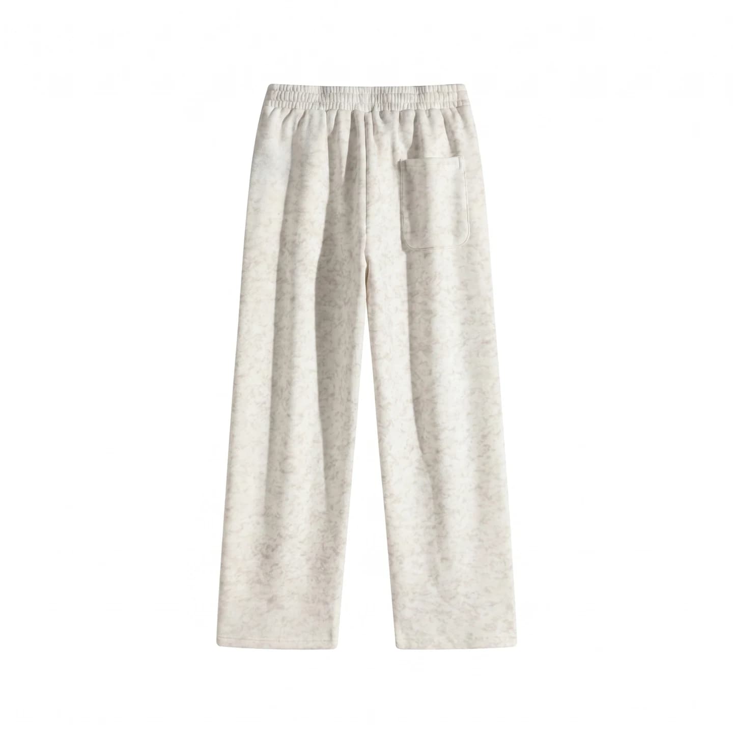 Tonal Print Sweatpants in Off White, back flat lay