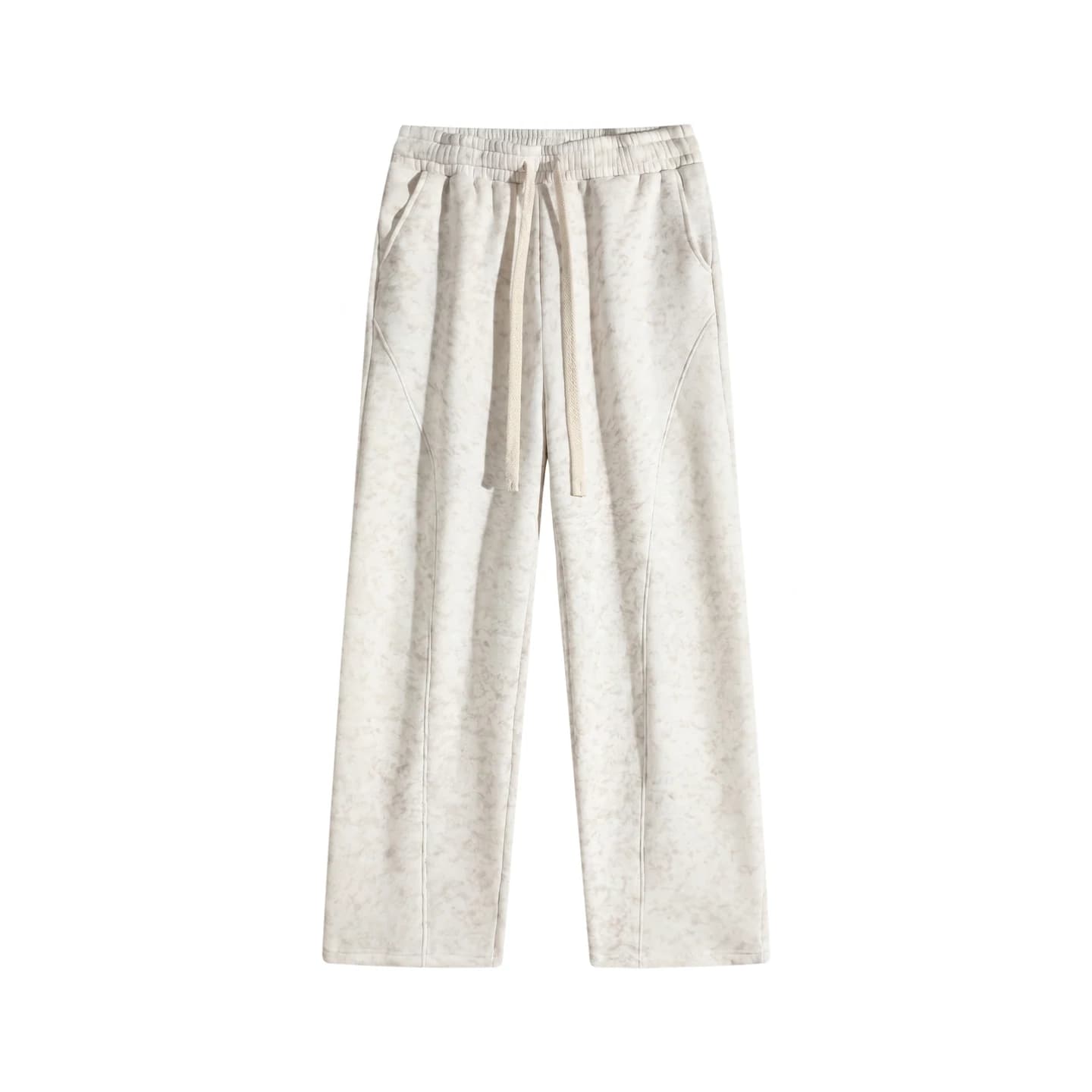Tonal Print Sweatpants Off White, front flat lay