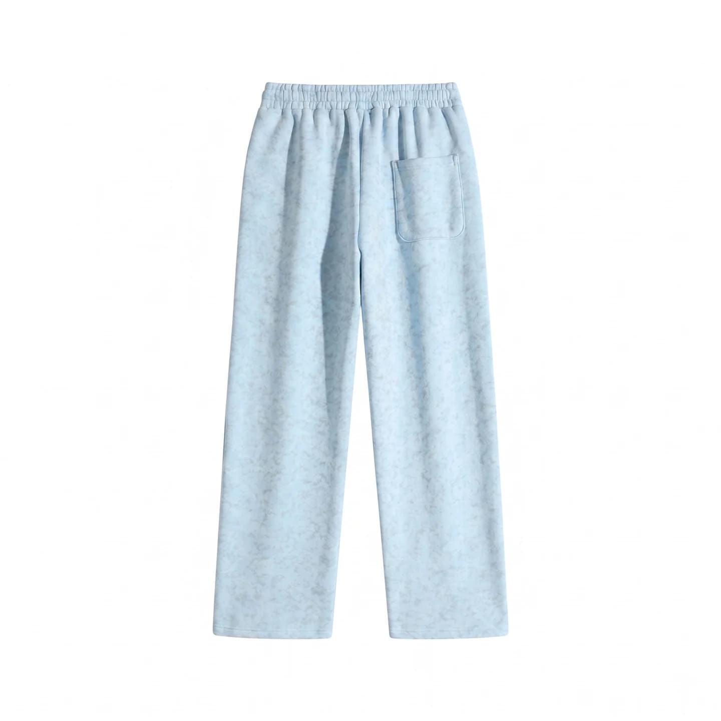 Tonal Print Sweatpants in Sky Blue, back flat lay