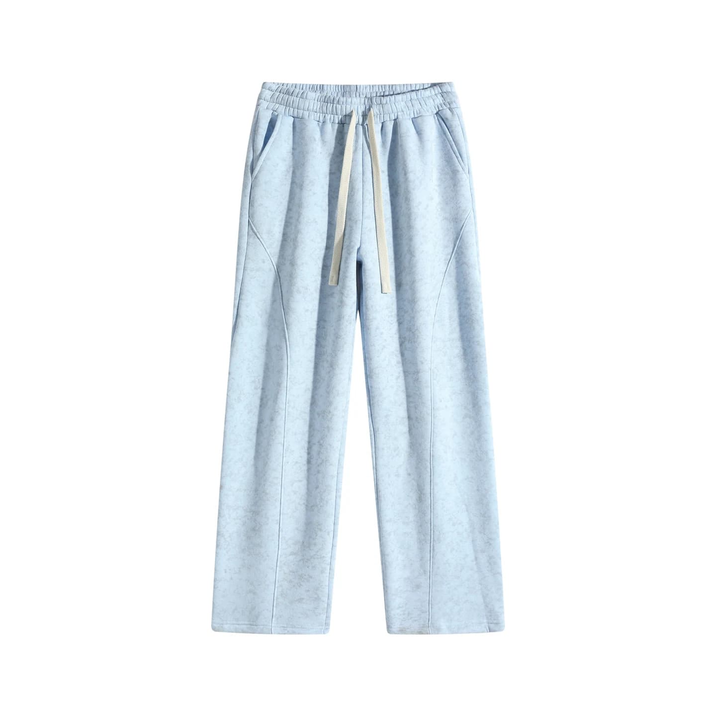 Tonal Print Sweatpants in Sky Blue, front flat lay