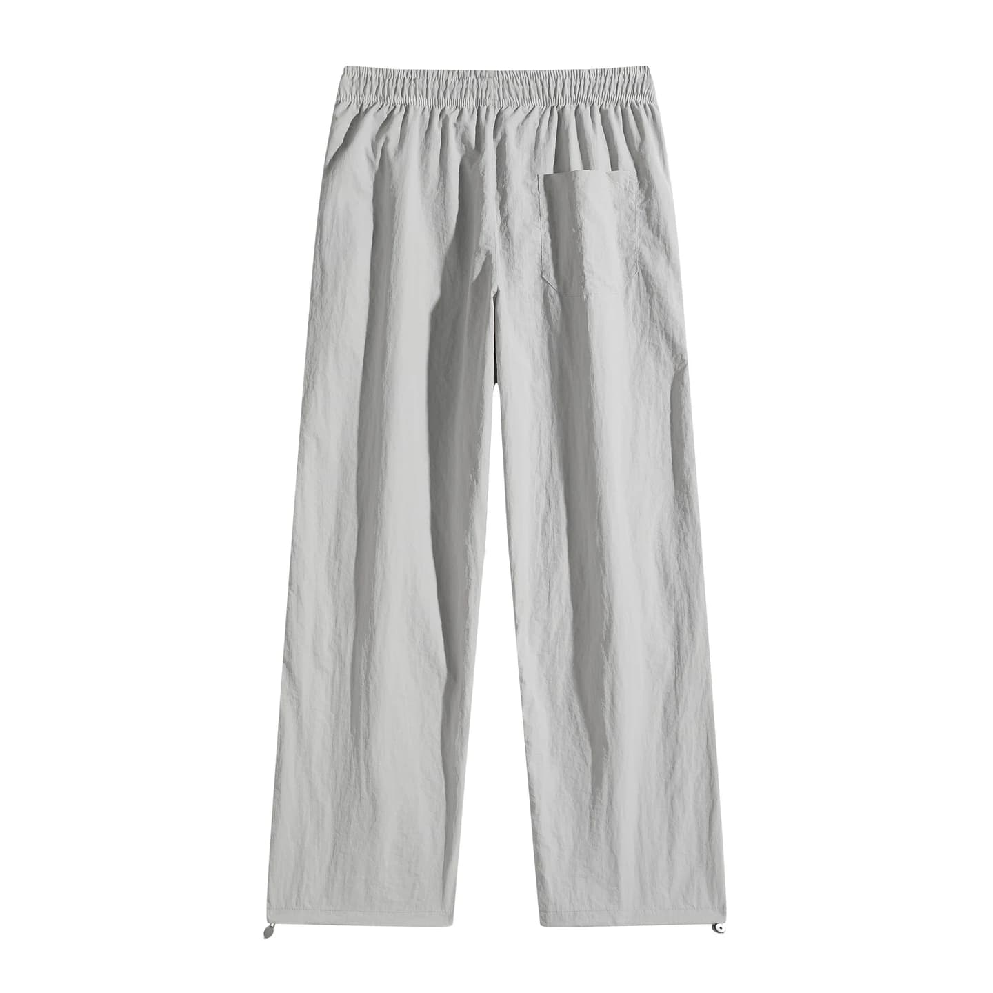 Four-Stripe Track Pants in Light Gray, back flat lay
