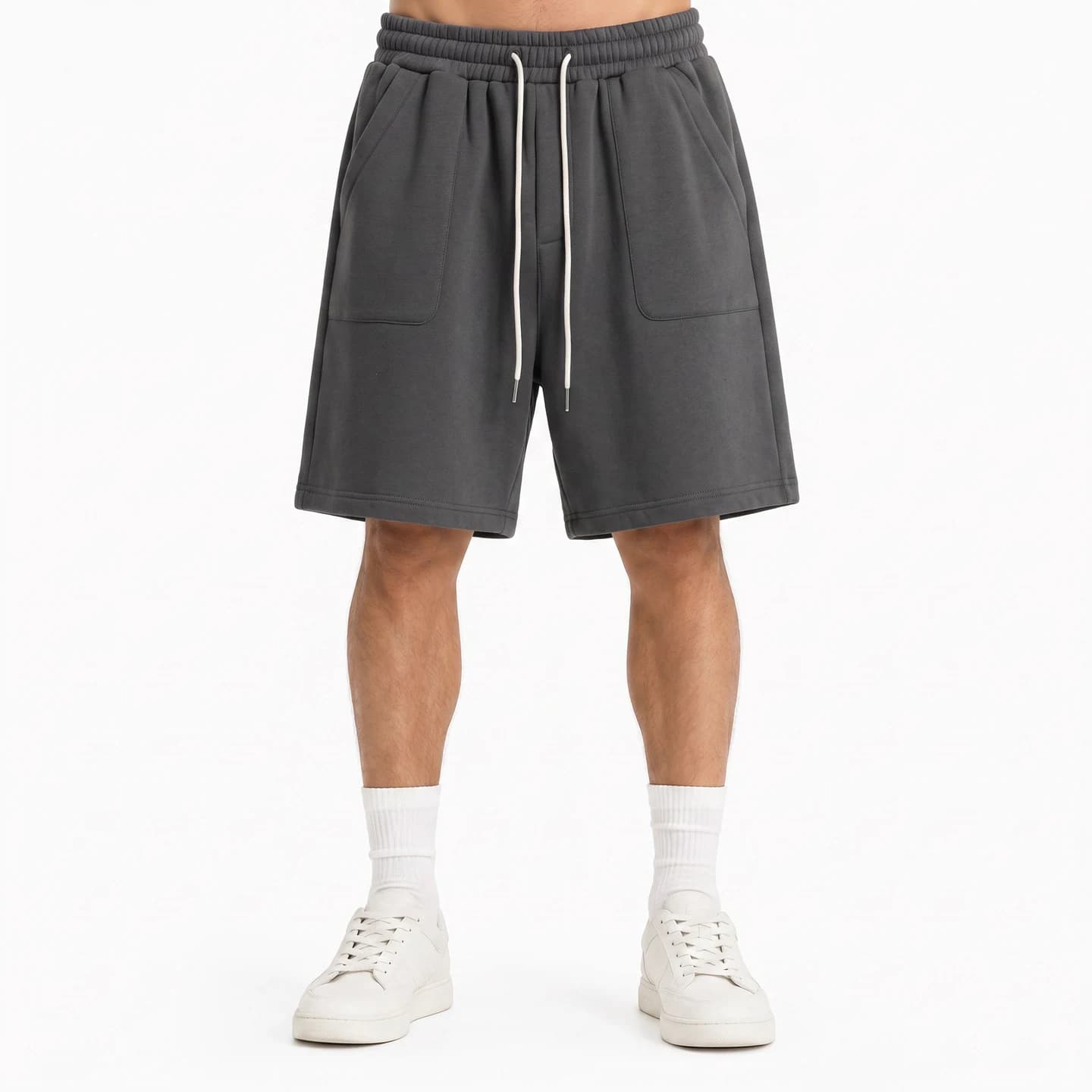 Relaxed Pocket Shorts in Charcoal, relaxed men's fit