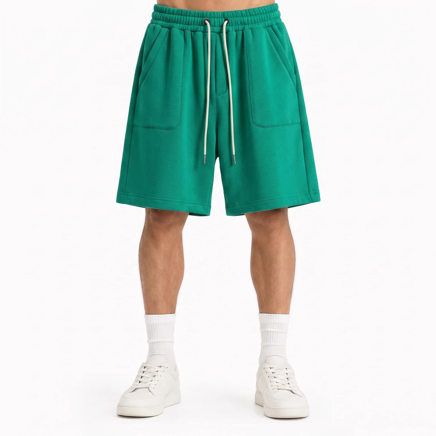 Relaxed Pocket Shorts in Forest Green, relaxed men's fit