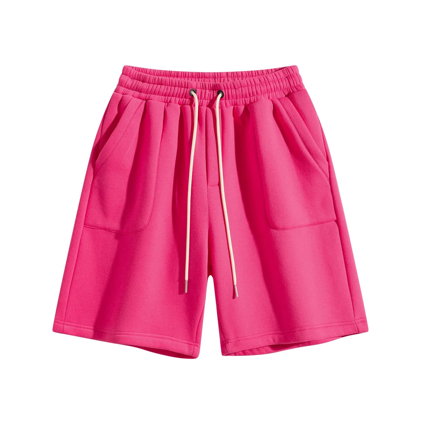 Relaxed Pocket Shorts in Hot Pink, front flat lay