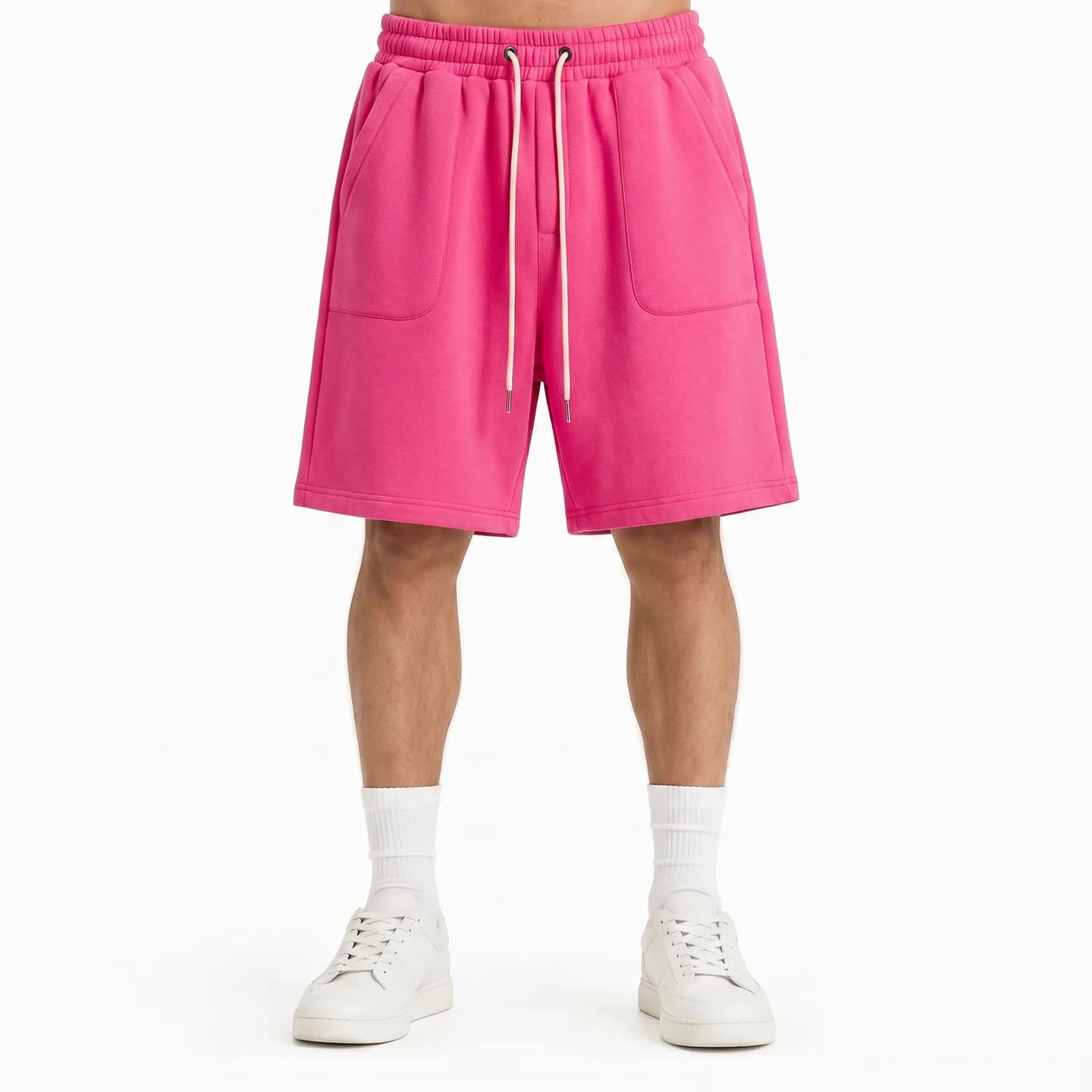 Relaxed Pocket Shorts in Hot Pink, relaxed men's fit