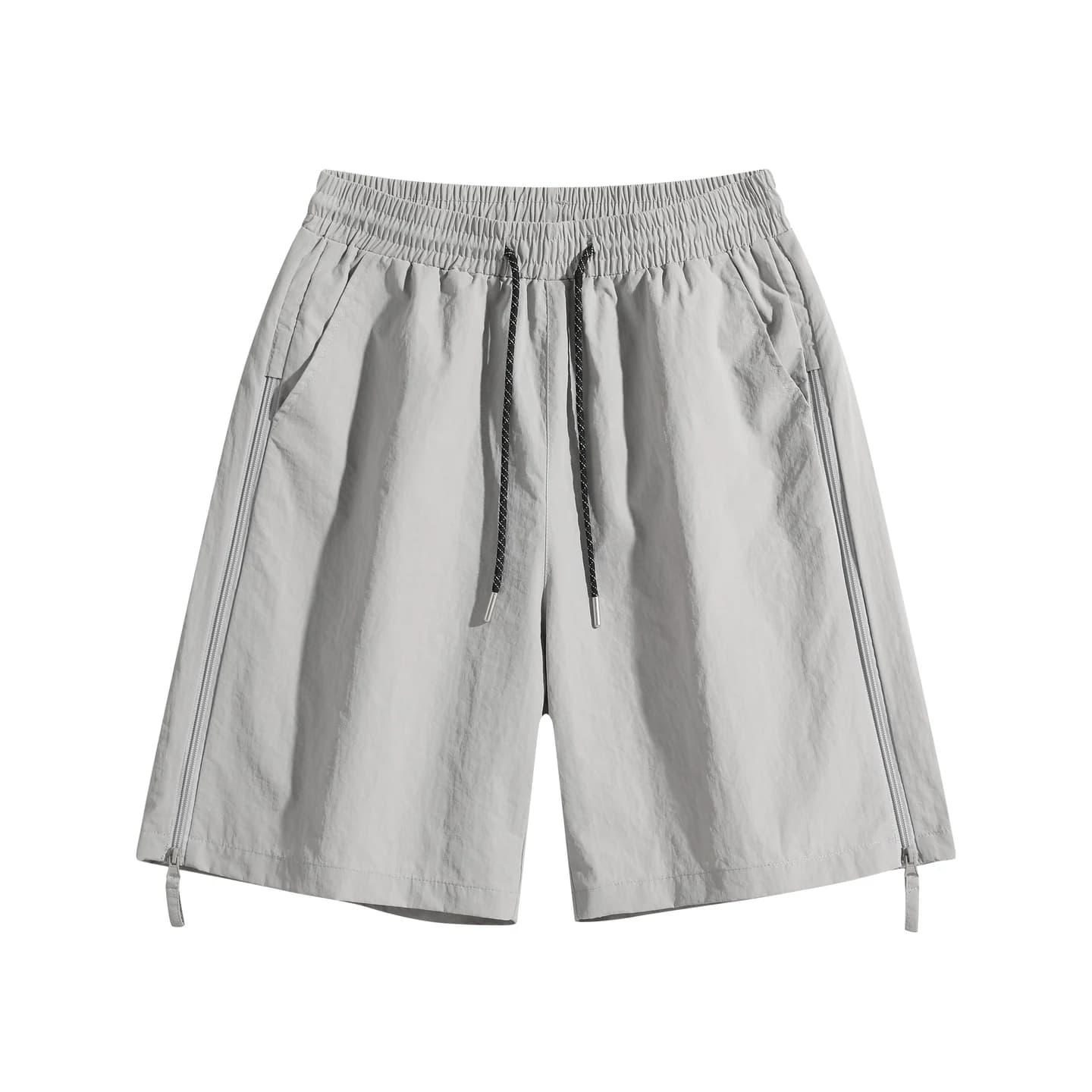 Everyday Woven Shorts Light Gray, front flat lay