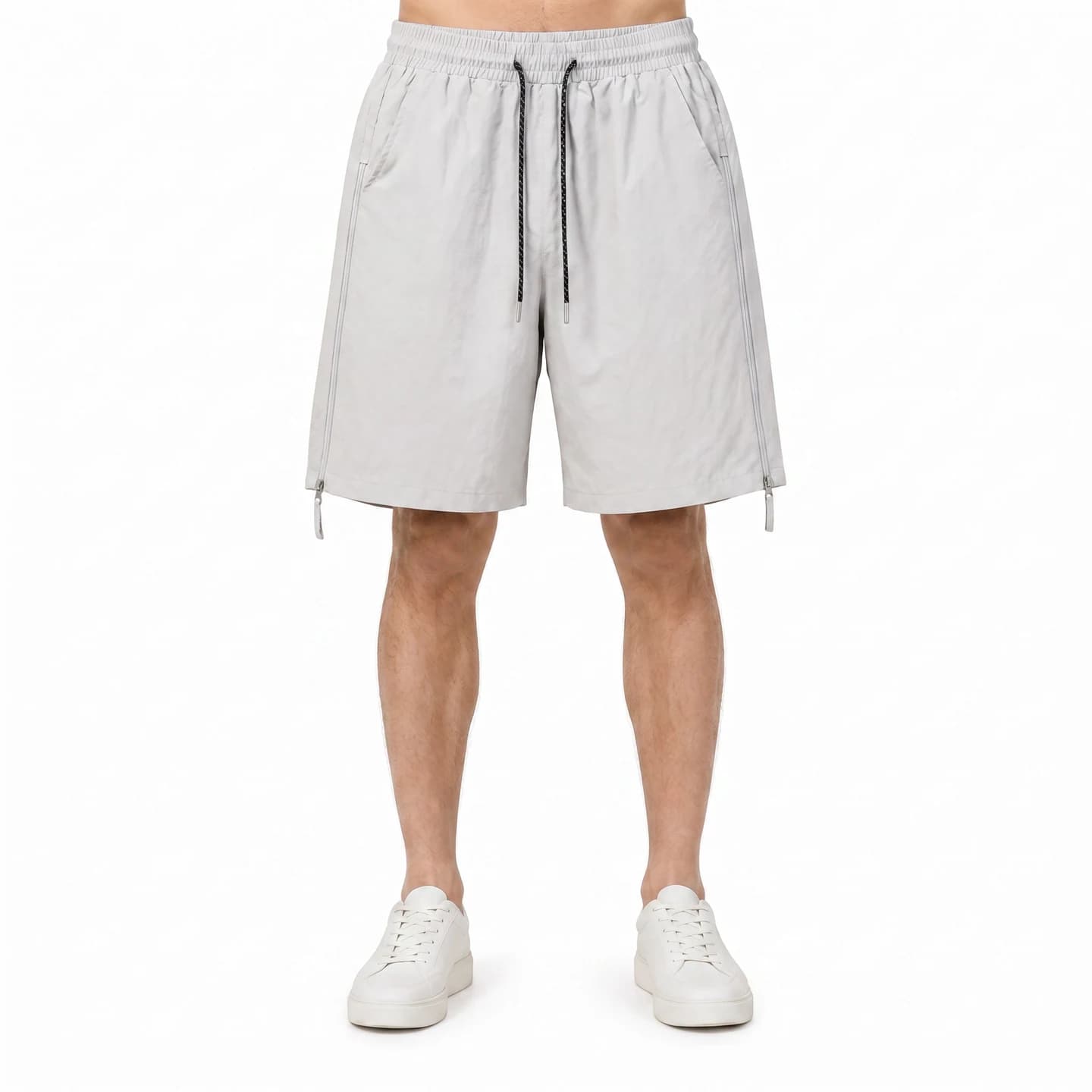 Everyday Woven Shorts in Light Gray, relaxed men's fit