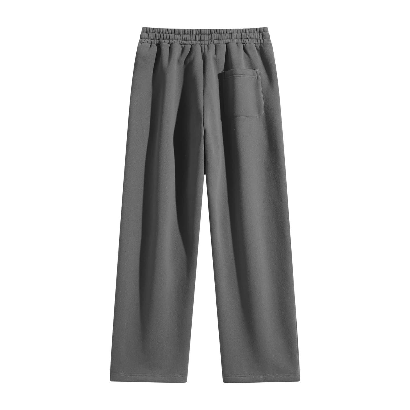 Curved Seam Sweatpants in Charcoal, back flat lay