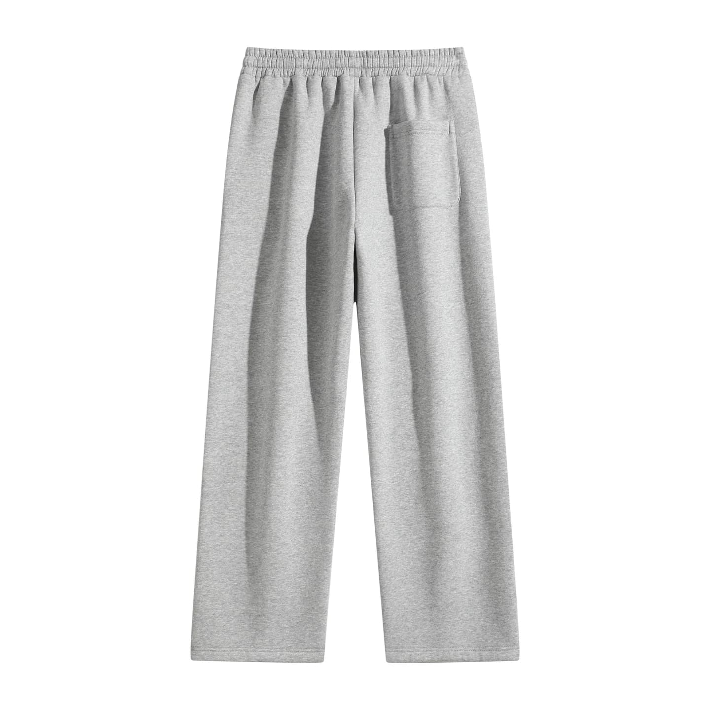 Curved Seam Sweatpants in Heather Gray, back flat lay