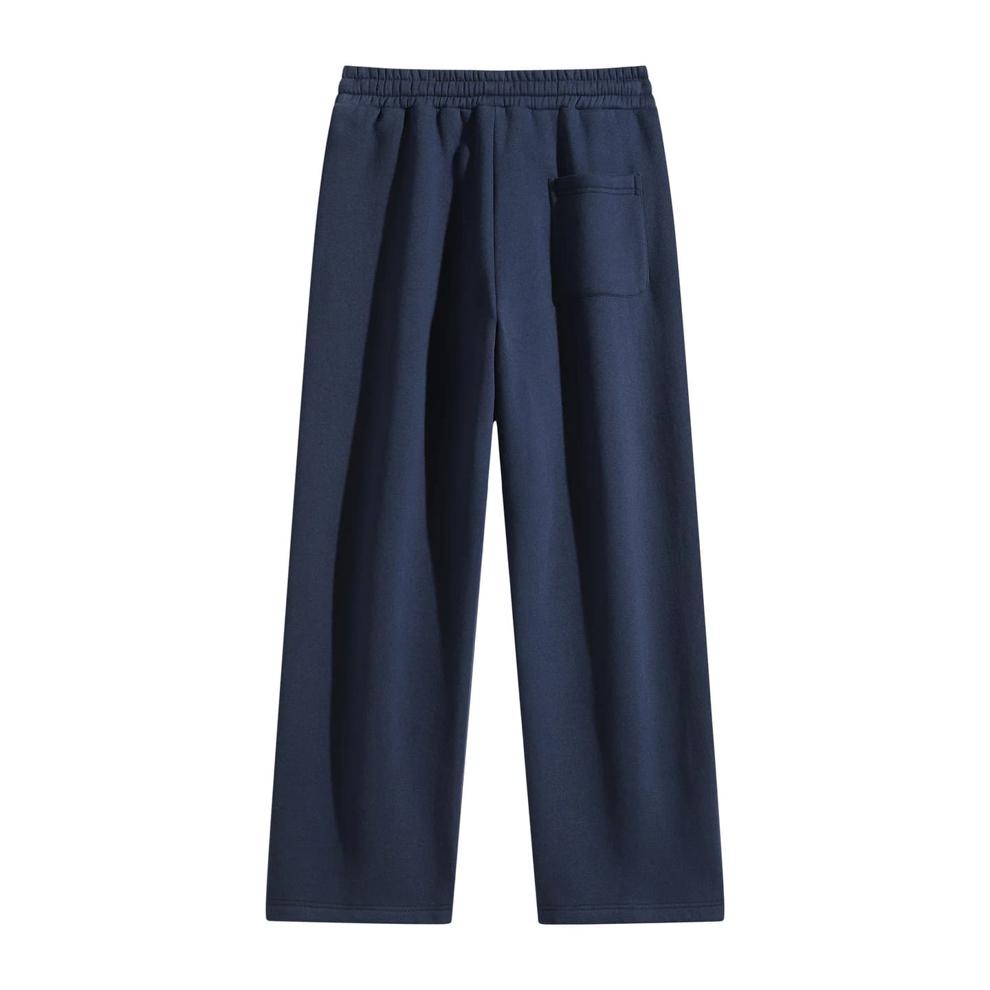 Curved Seam Sweatpants in Navy, back flat lay