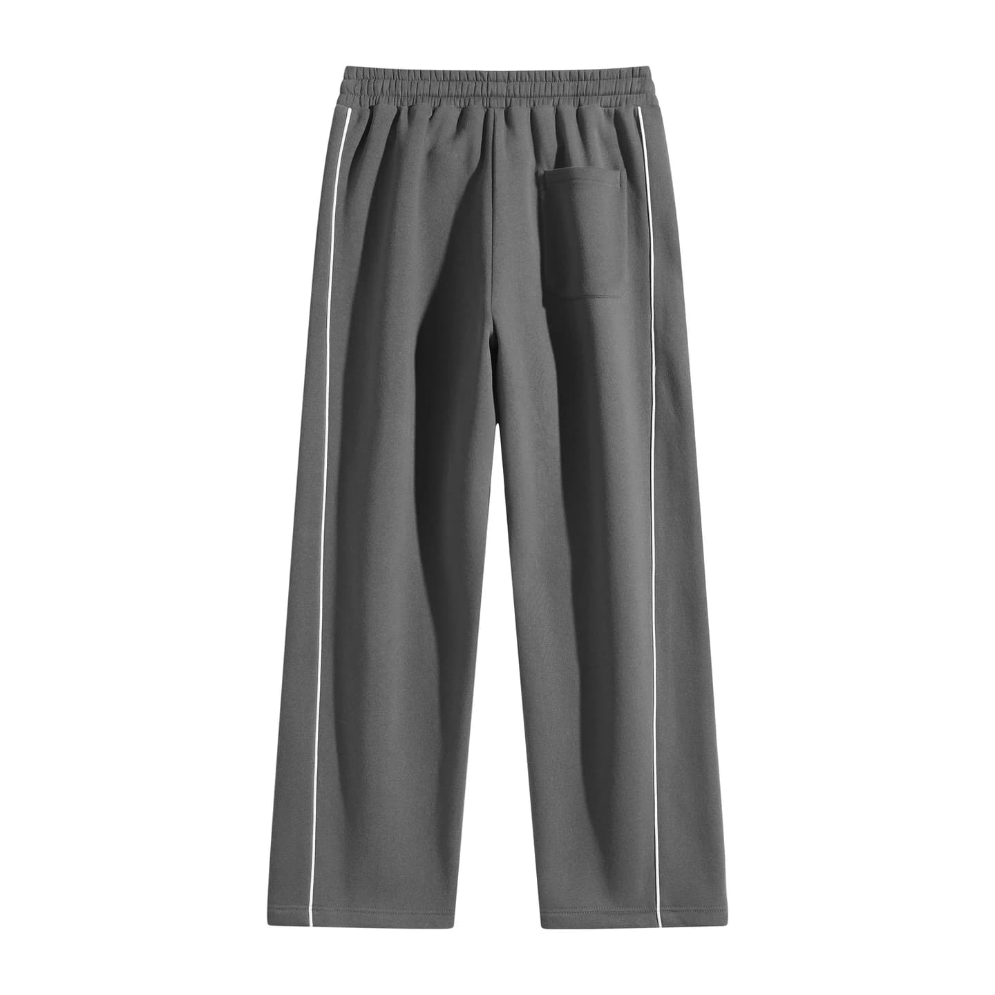 Front Seam Sweatpants in Charcoal, back flat lay