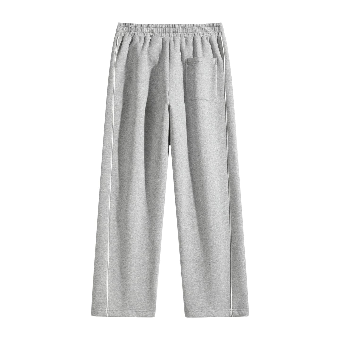 Front Seam Sweatpants in Heather Gray, back flat lay