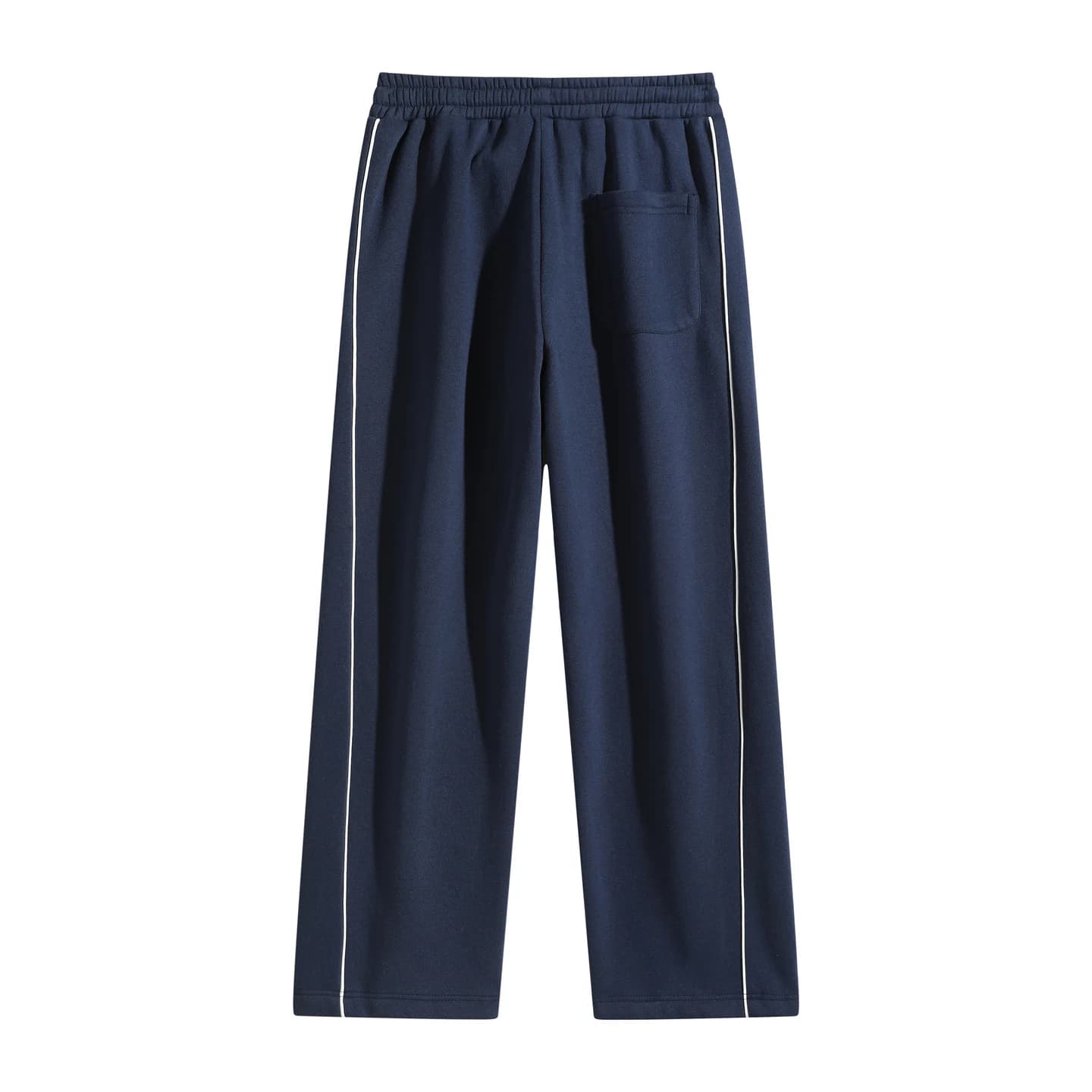 Front Seam Sweatpants in Navy, back flat lay