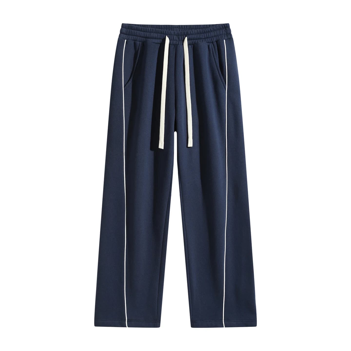 Front Seam Sweatpants in Navy, front flat lay