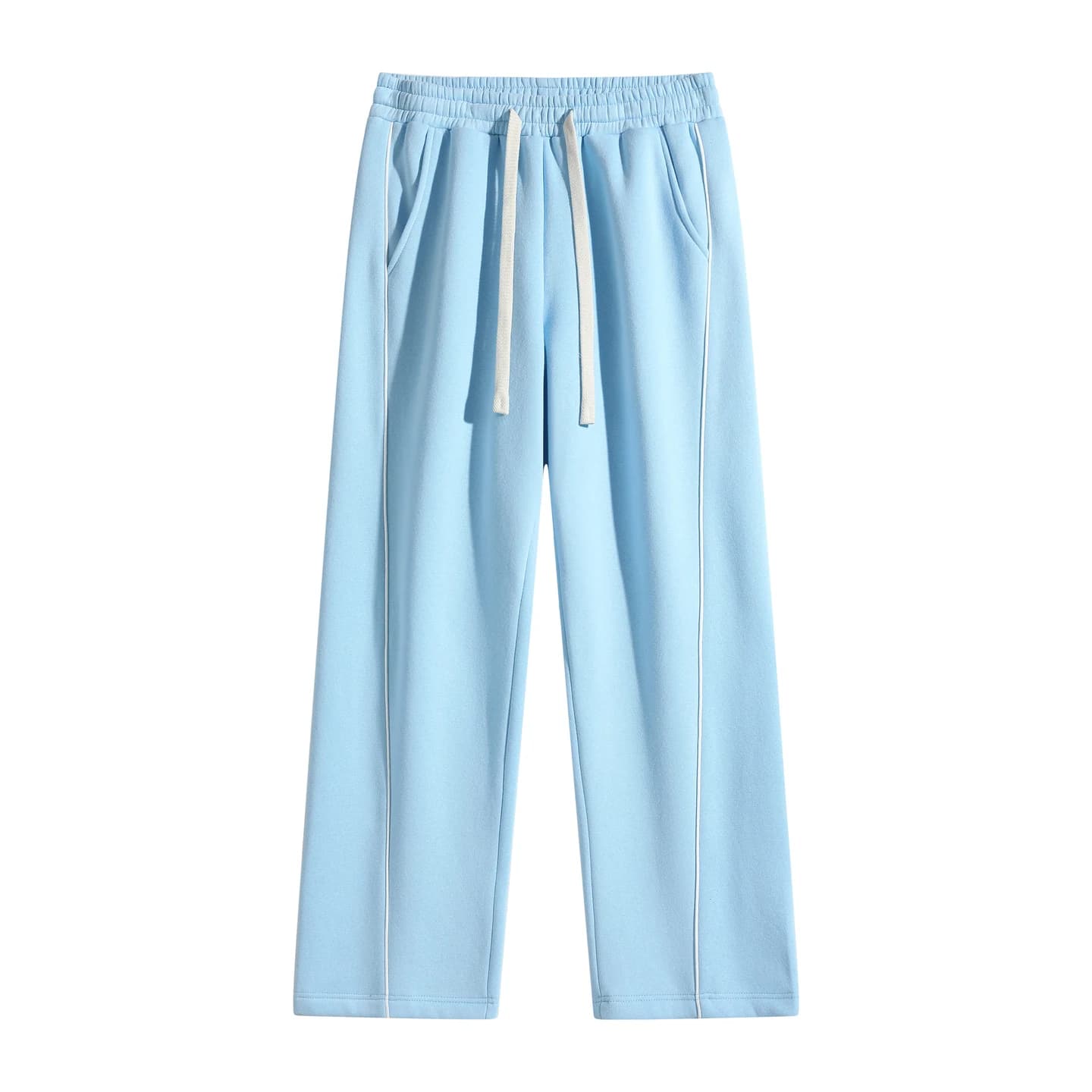 Front Seam Sweatpants Sky Blue, front flat lay