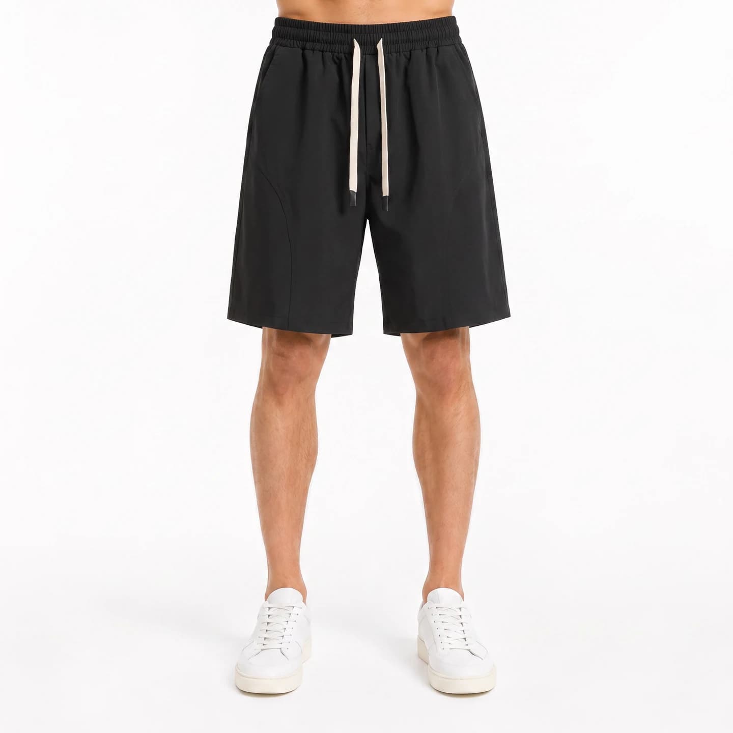 Relaxed Woven Shorts in Graphite Black, relaxed men's fit