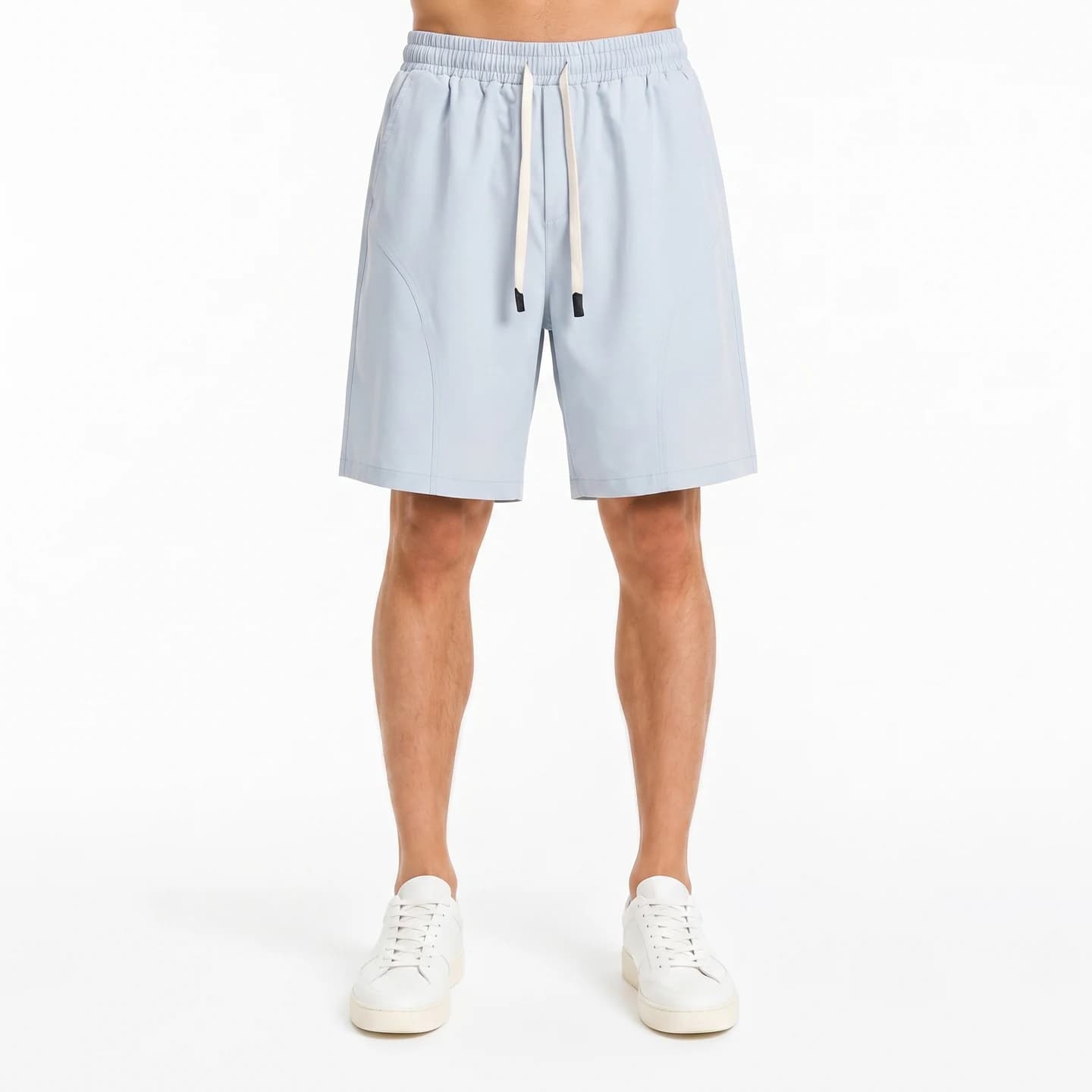 Relaxed Woven Shorts in Sky Blue, relaxed men's fit