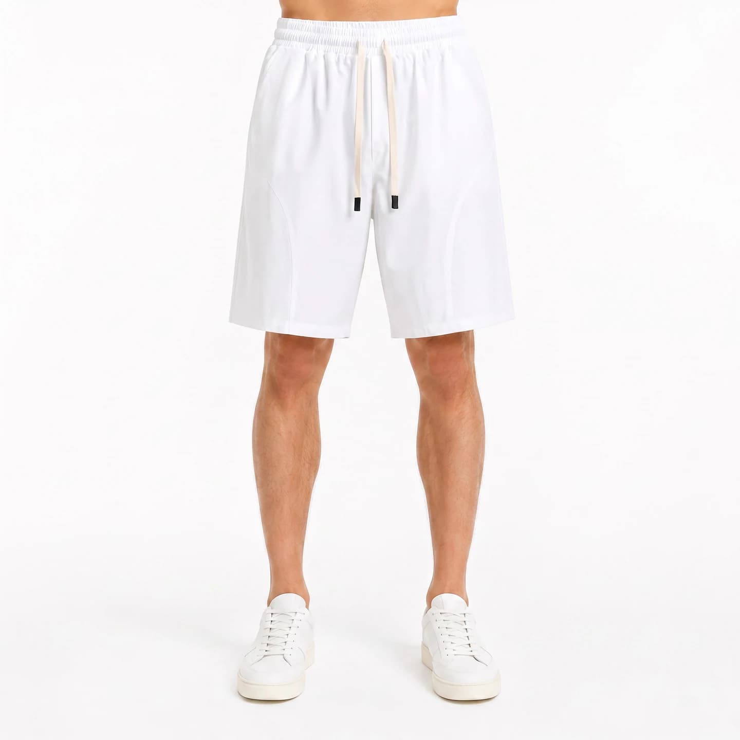 Relaxed Woven Shorts in White, relaxed men's fit