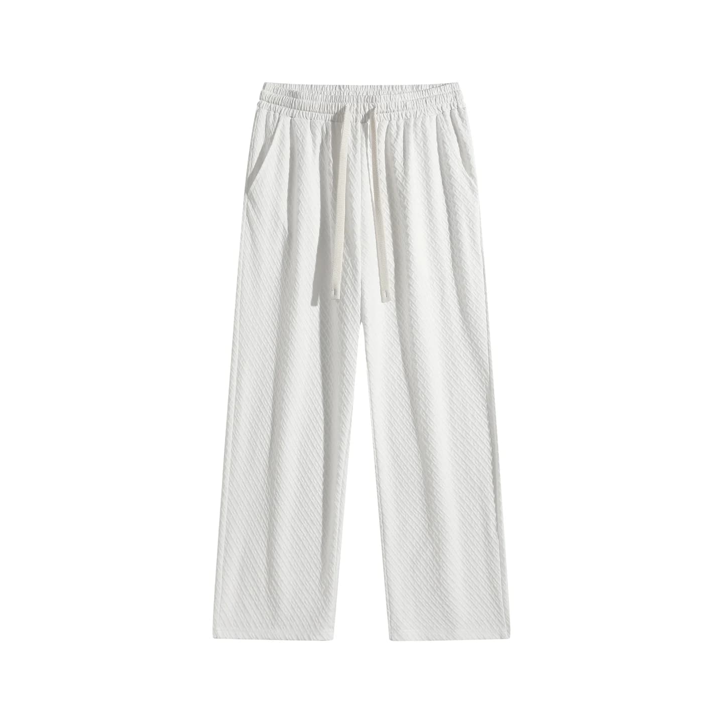 Textured Relaxed Stretch Pants