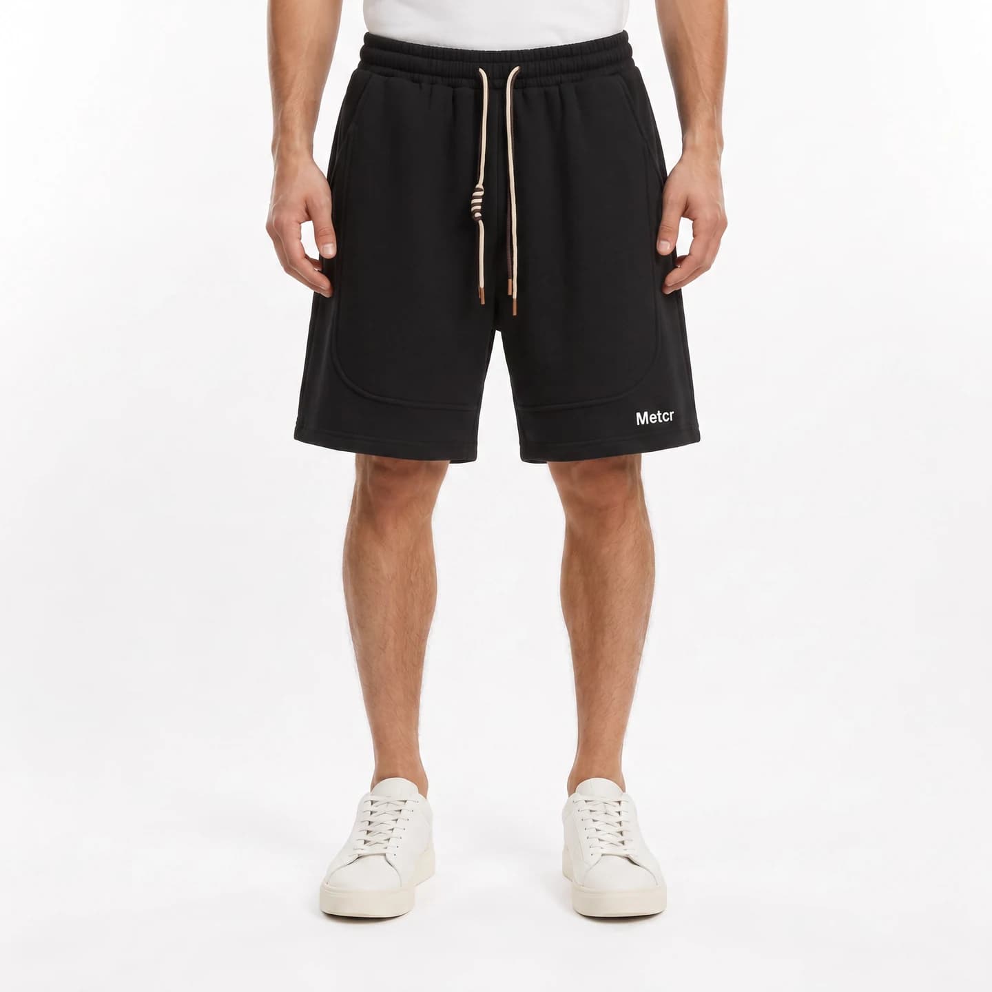 Metcr Relaxed Shorts in Black, relaxed men's fit