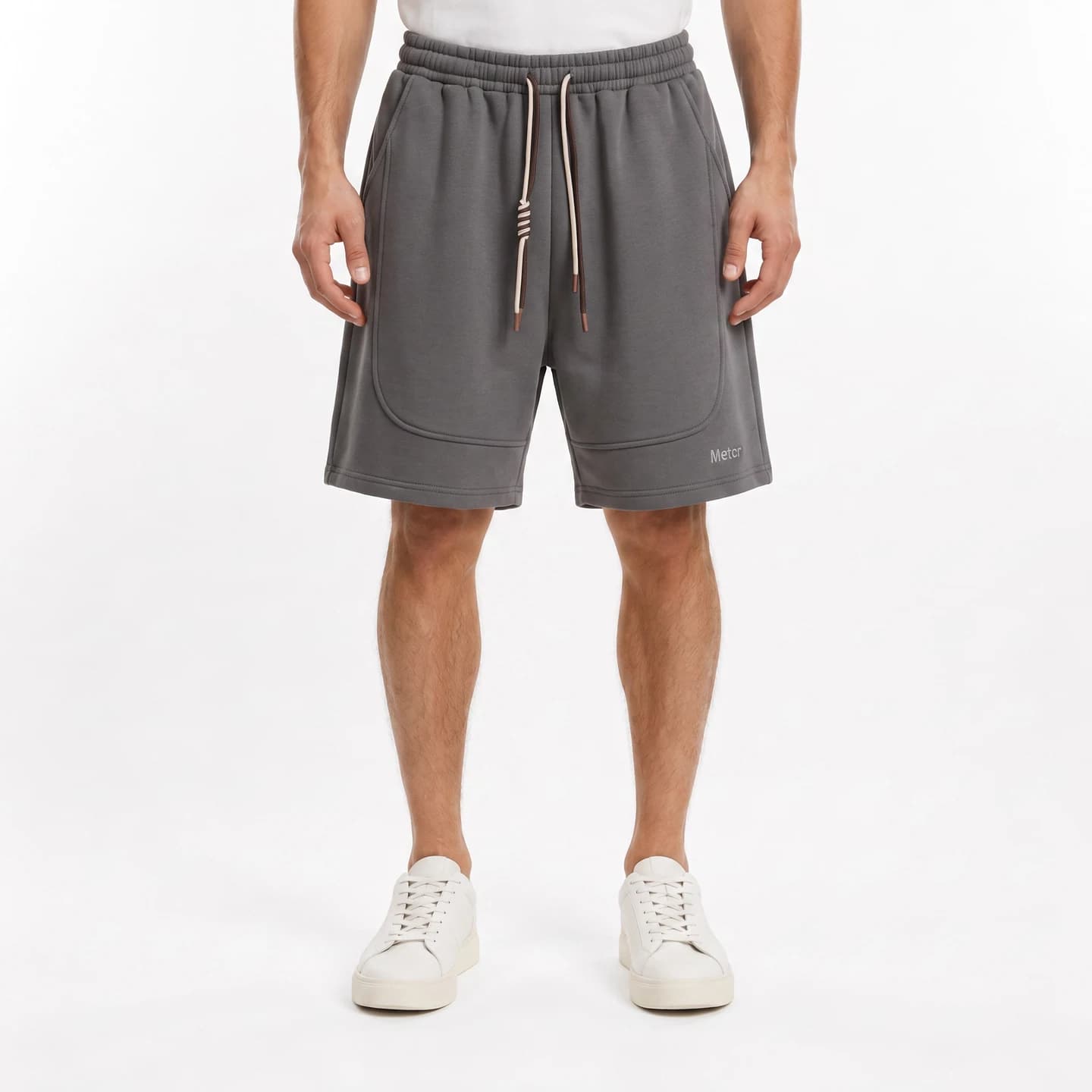 Metcr Relaxed Shorts in Charcoal, relaxed men's fit