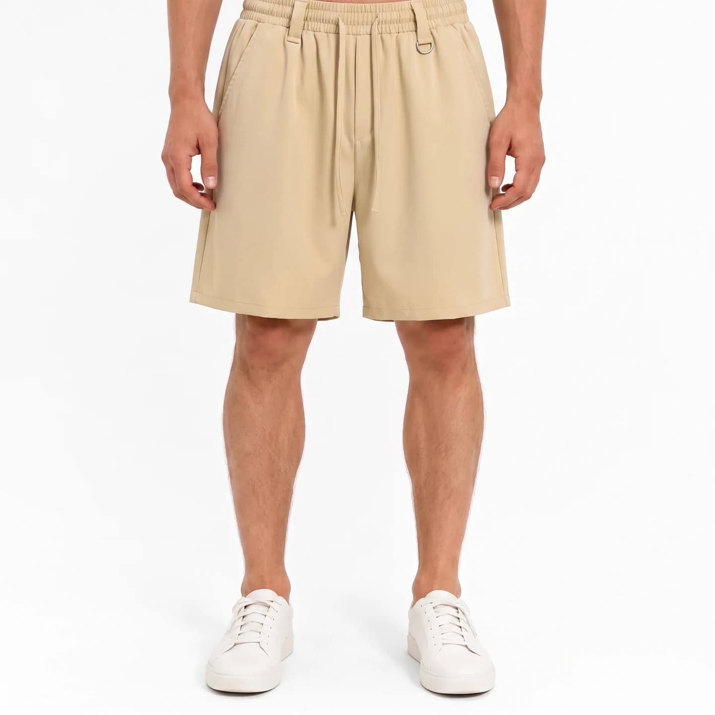 Relaxed Tailored Shorts in Khaki, relaxed men's fit