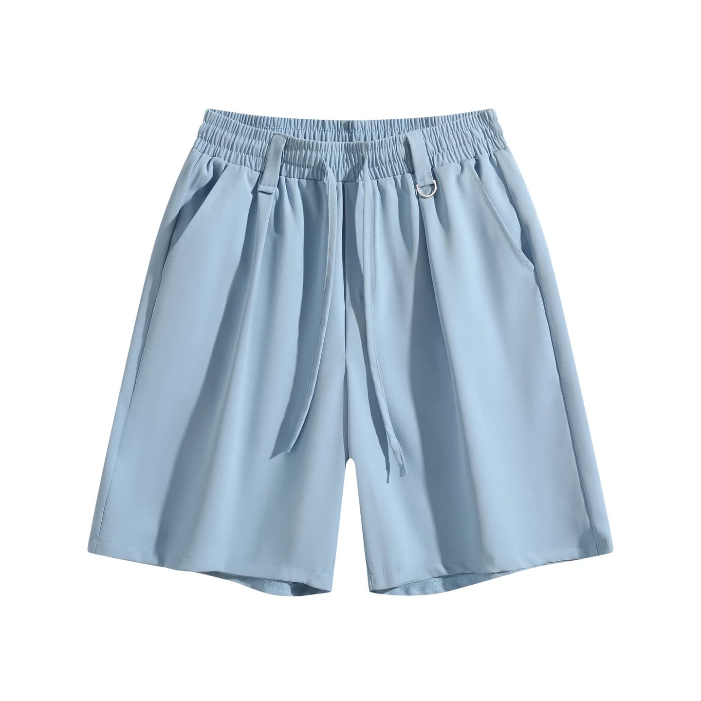 Relaxed Tailored Shorts Sky Blue, front flat lay