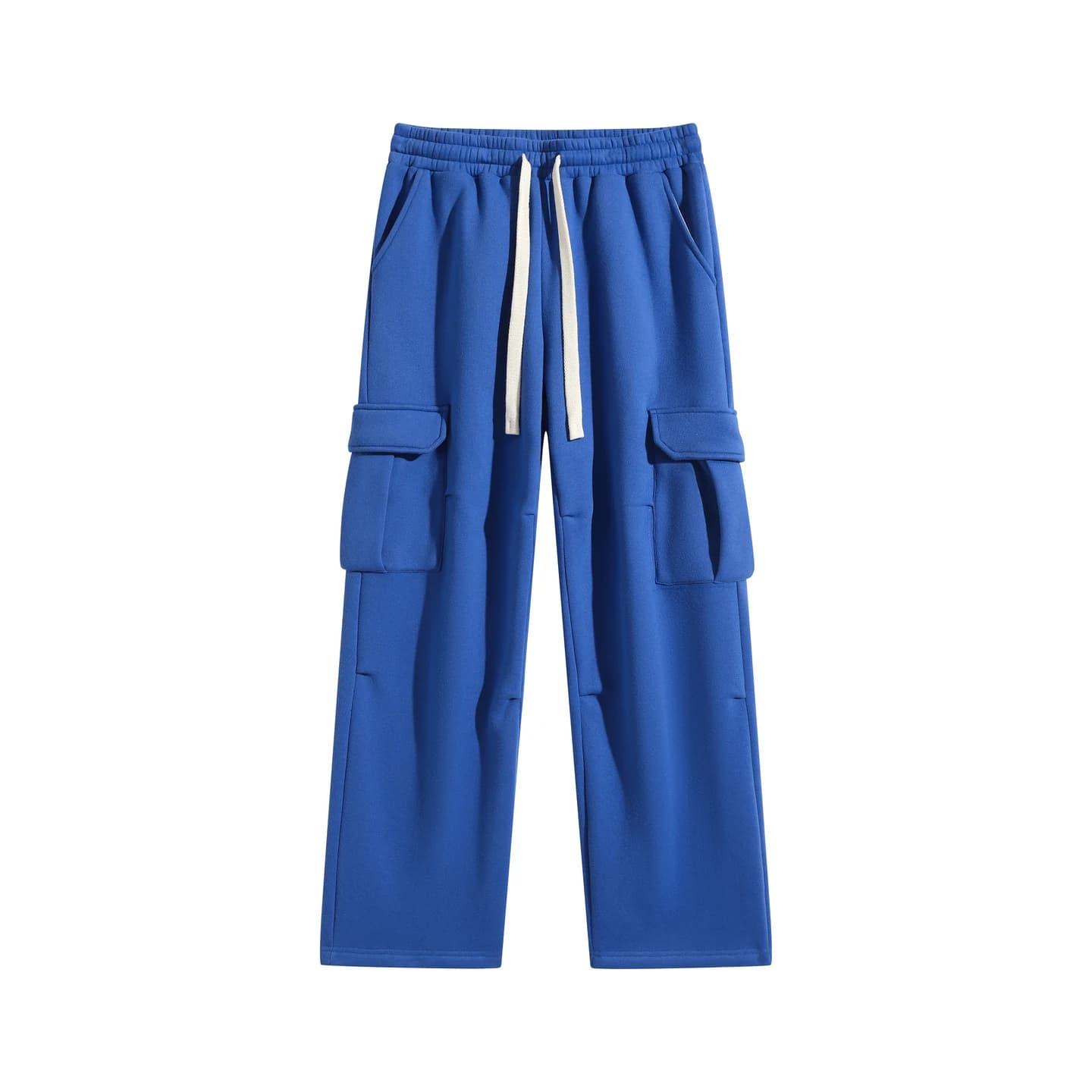 Relaxed Cargo Sweatpants in Royal Blue, front flat lay