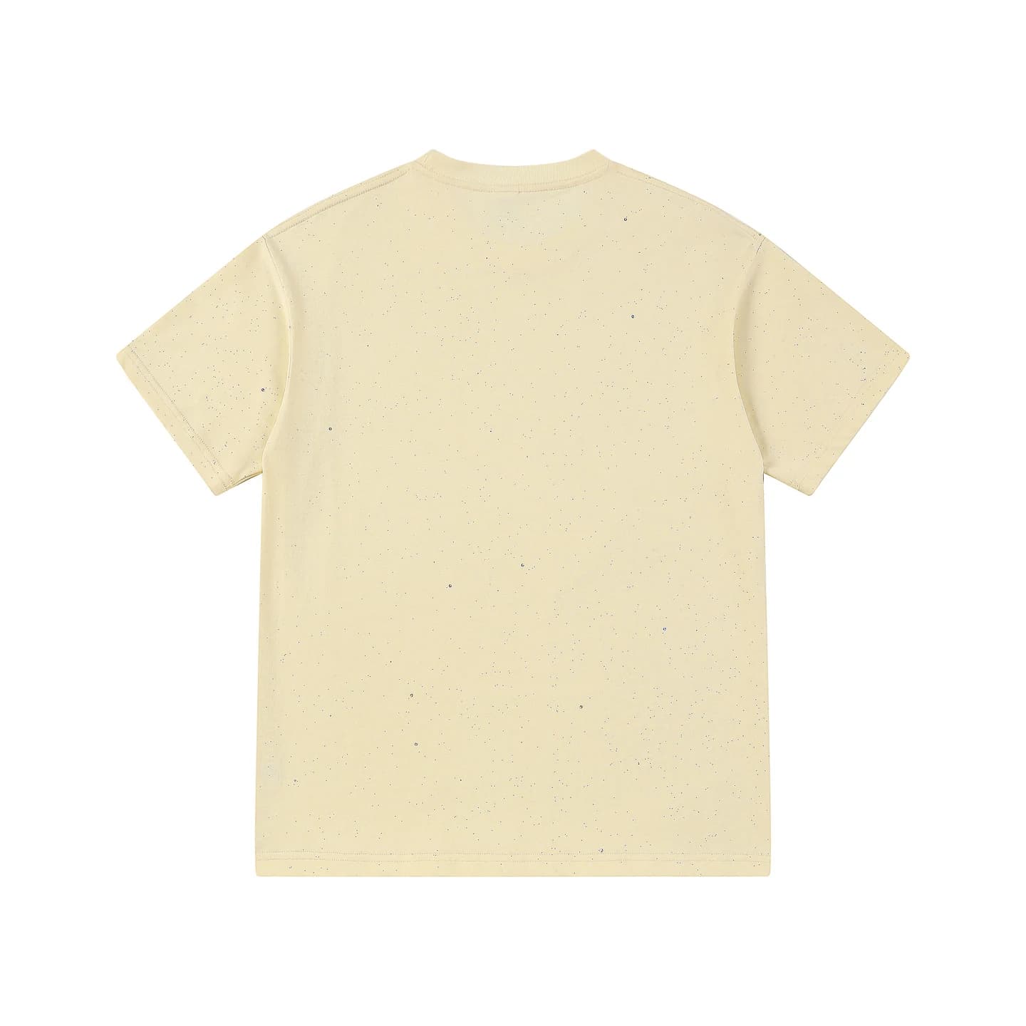 Speckled Short-Sleeve Tee in Ivory, back flat lay