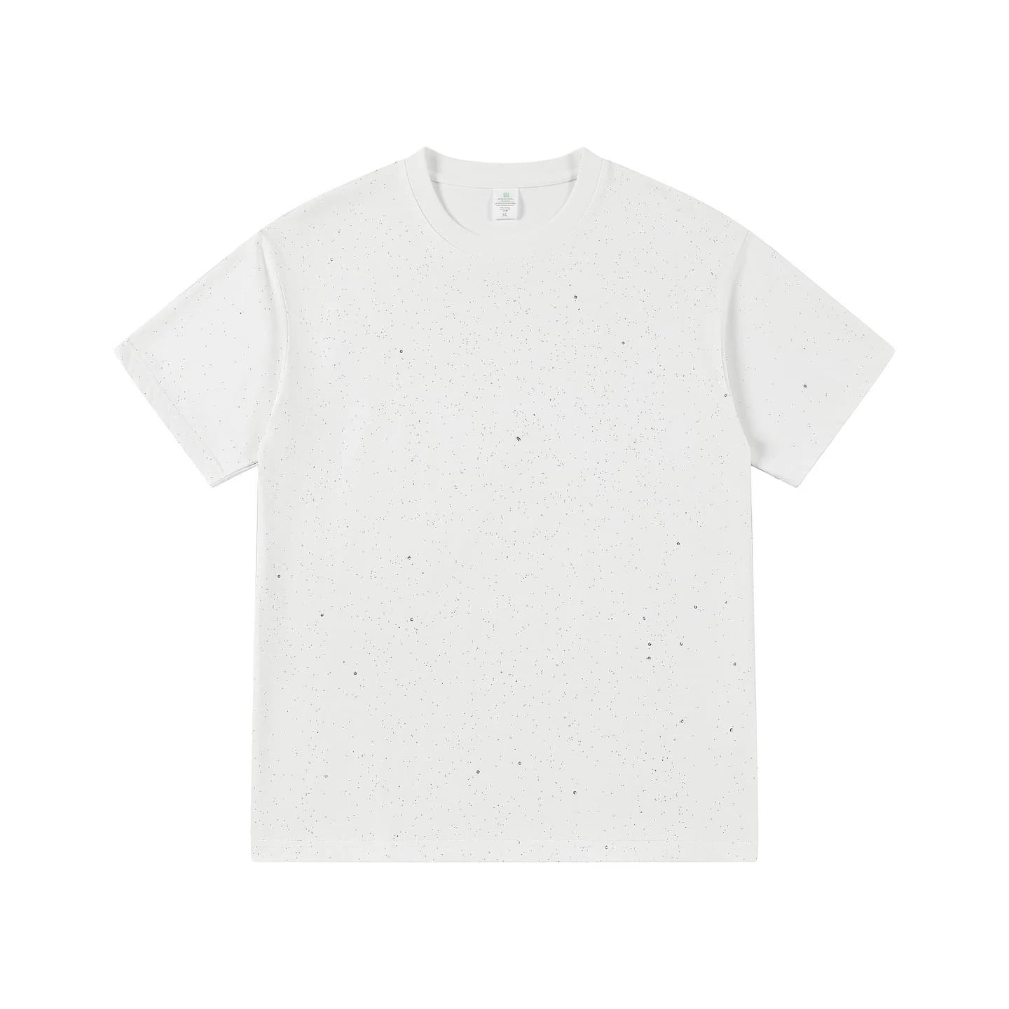 Speckled Short-Sleeve Tee White, front flat lay