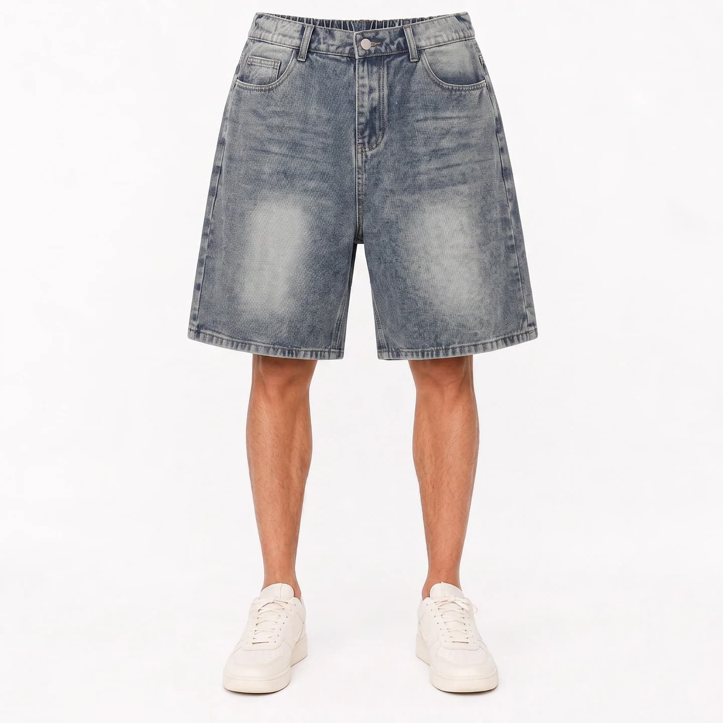 Relaxed Denim Shorts in Vintage Blue, relaxed men's fit