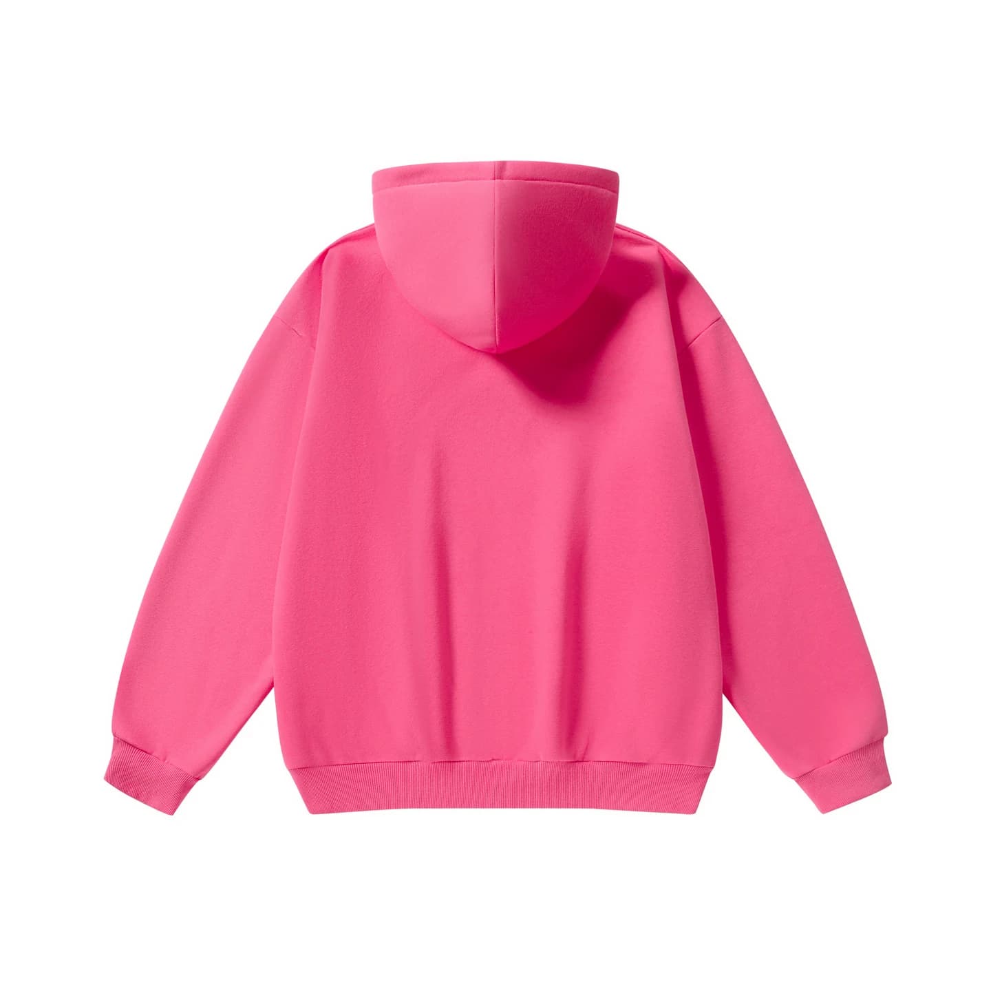 Everyday Full-Zip Hoodie in Hot Pink, back flat lay