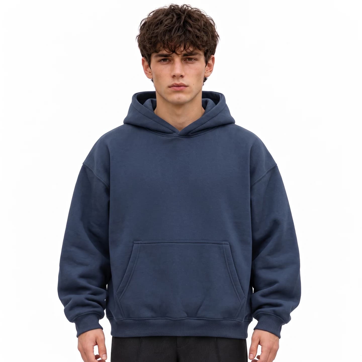 Everyday Relaxed Hoodie in Navy, relaxed men's fit