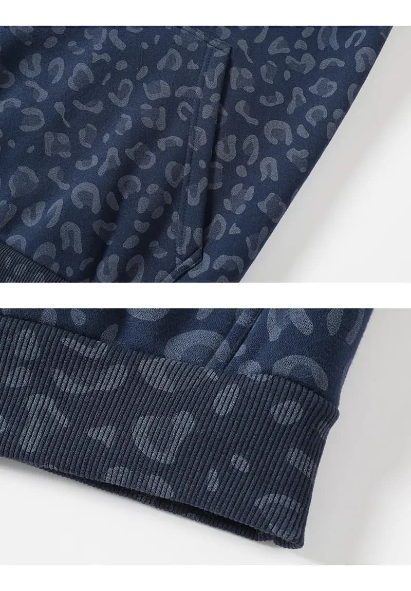 Leopard set fabric and construction details