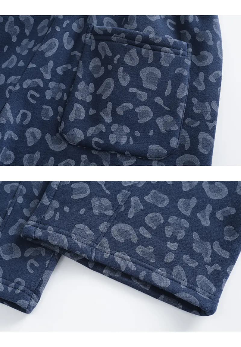 Leopard set fabric and construction details