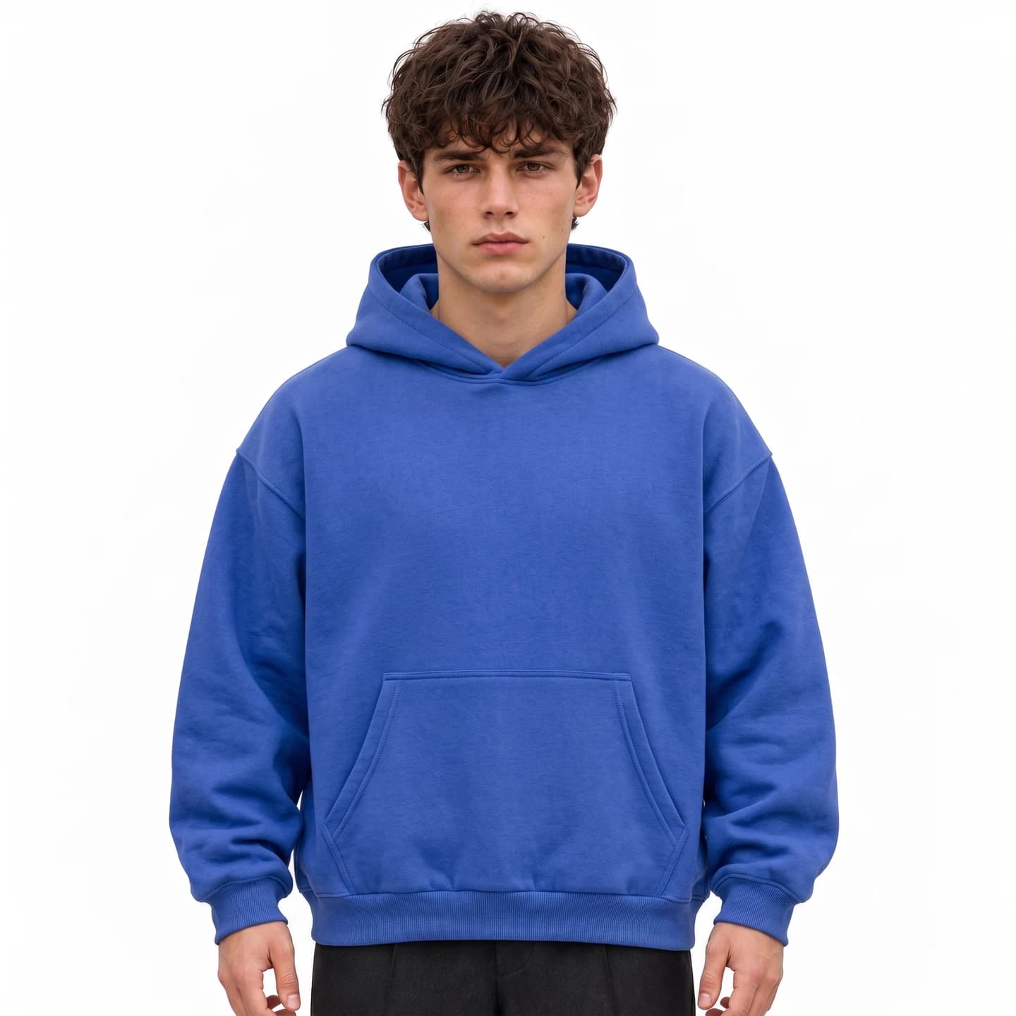 Everyday Relaxed Hoodie in Royal Blue, relaxed men's fit